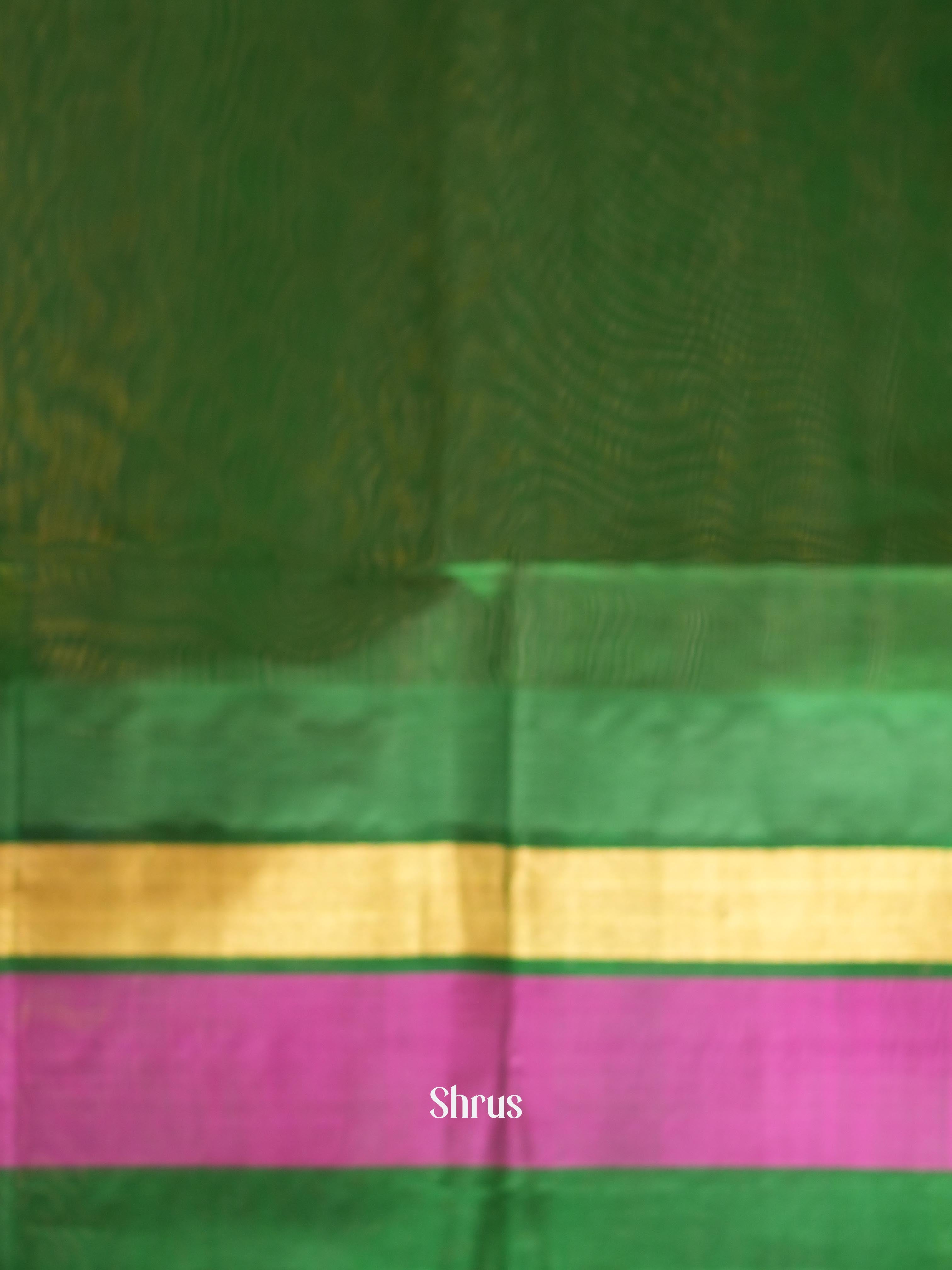 Pink & Green - Silk Cotton Saree