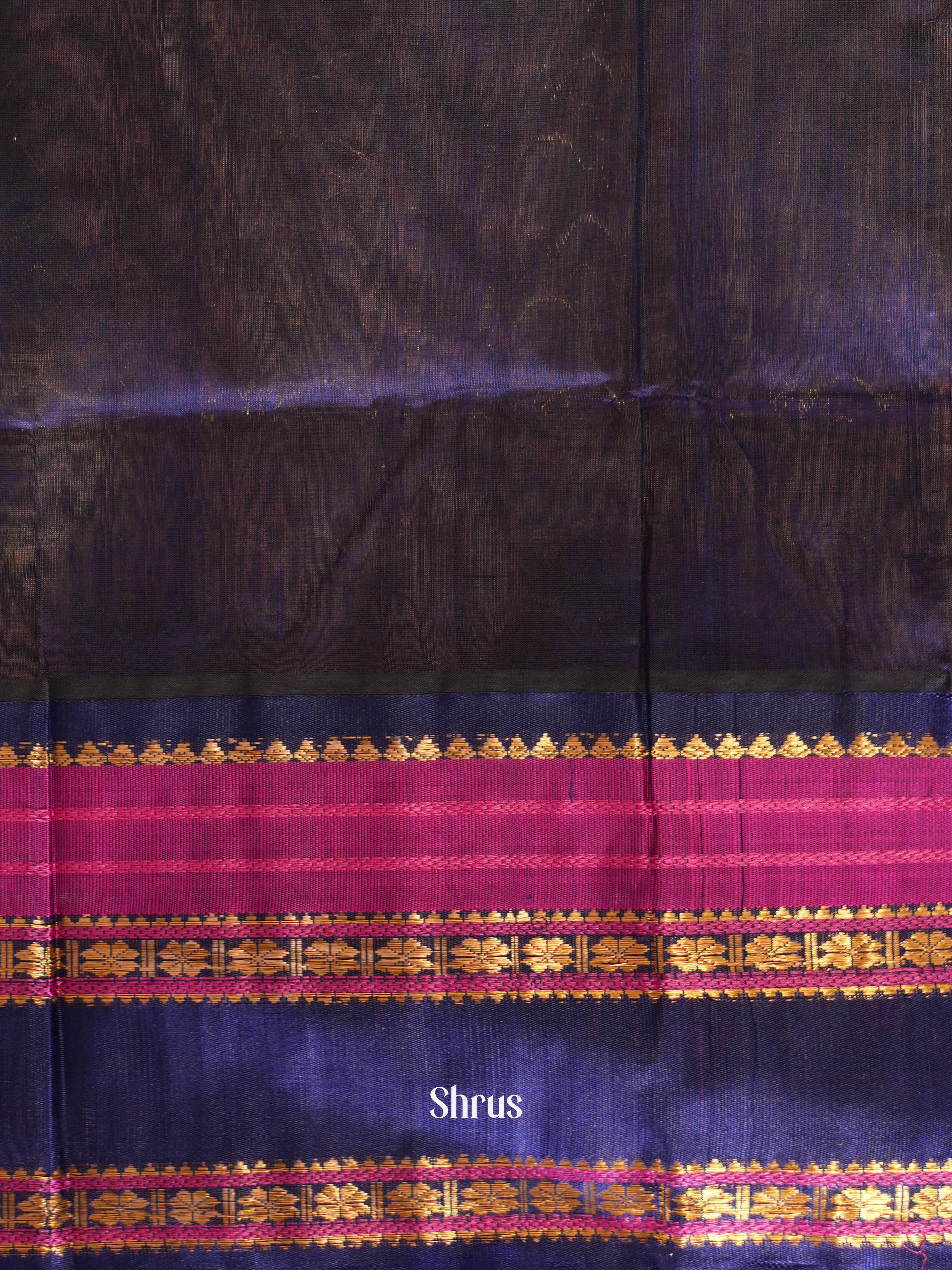 Mustard & Blue - Silk Cotton Saree