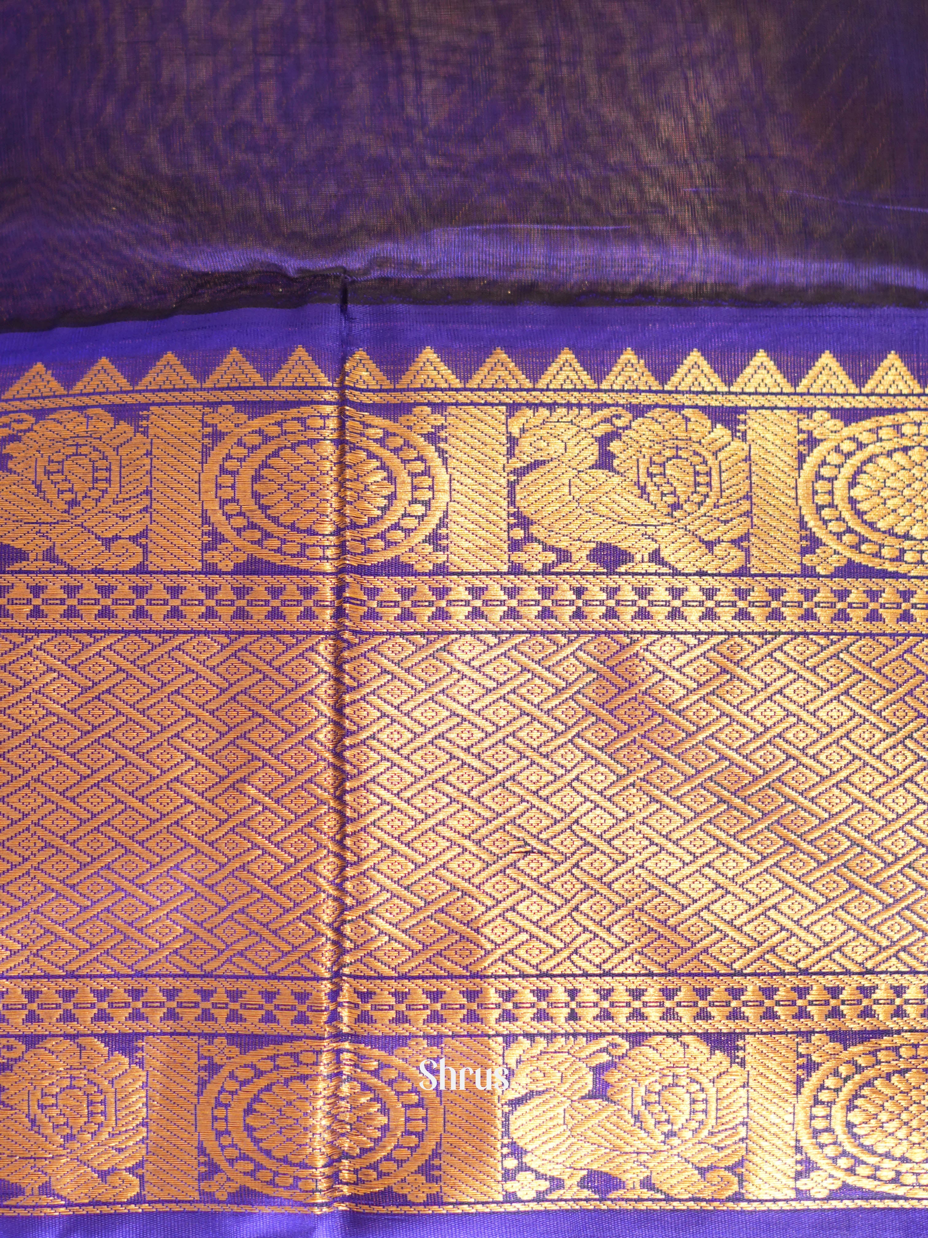 Teal & Blue - Silk Cotton Saree