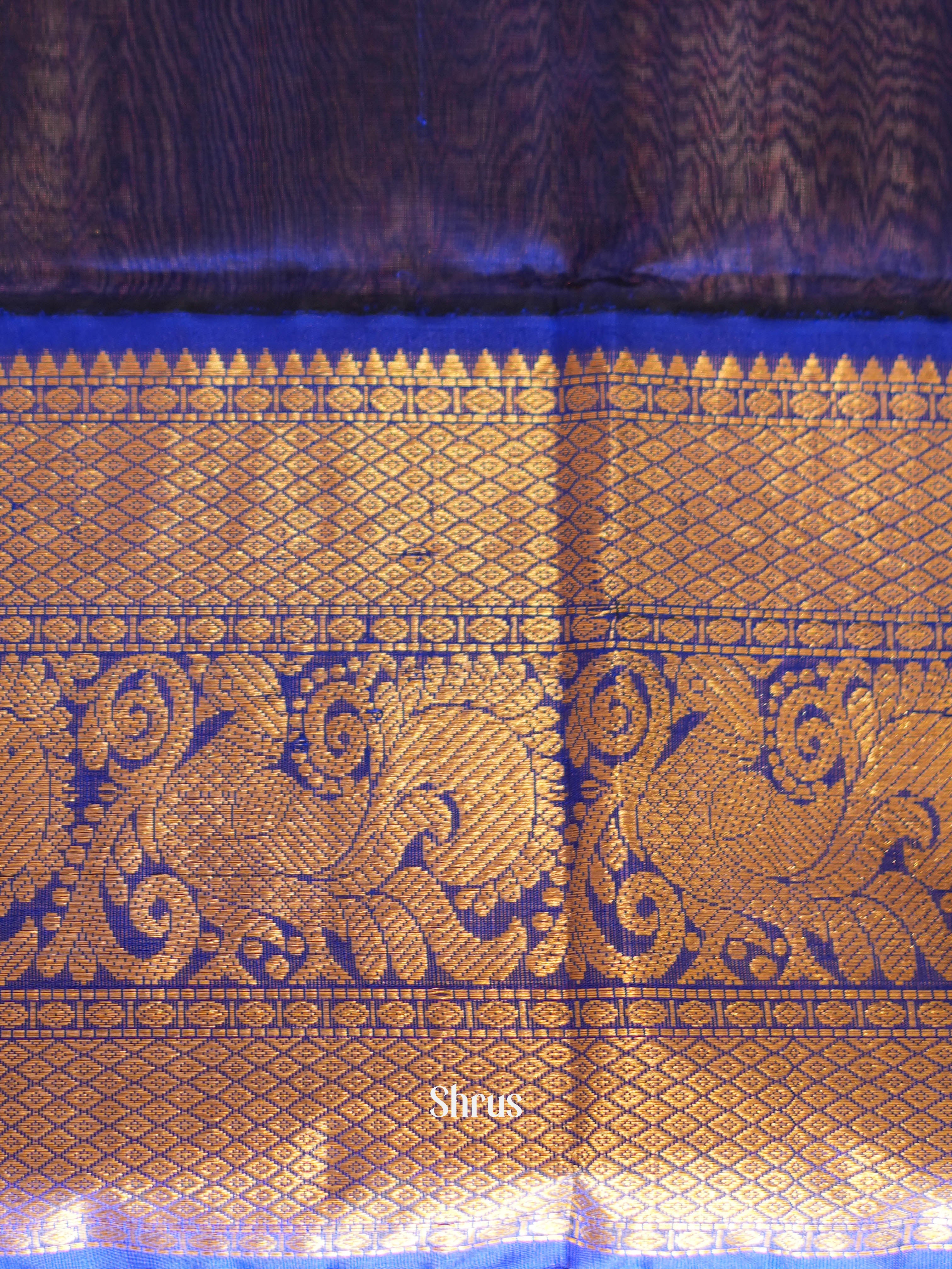 Teal & Blue- Silk Cotton Saree