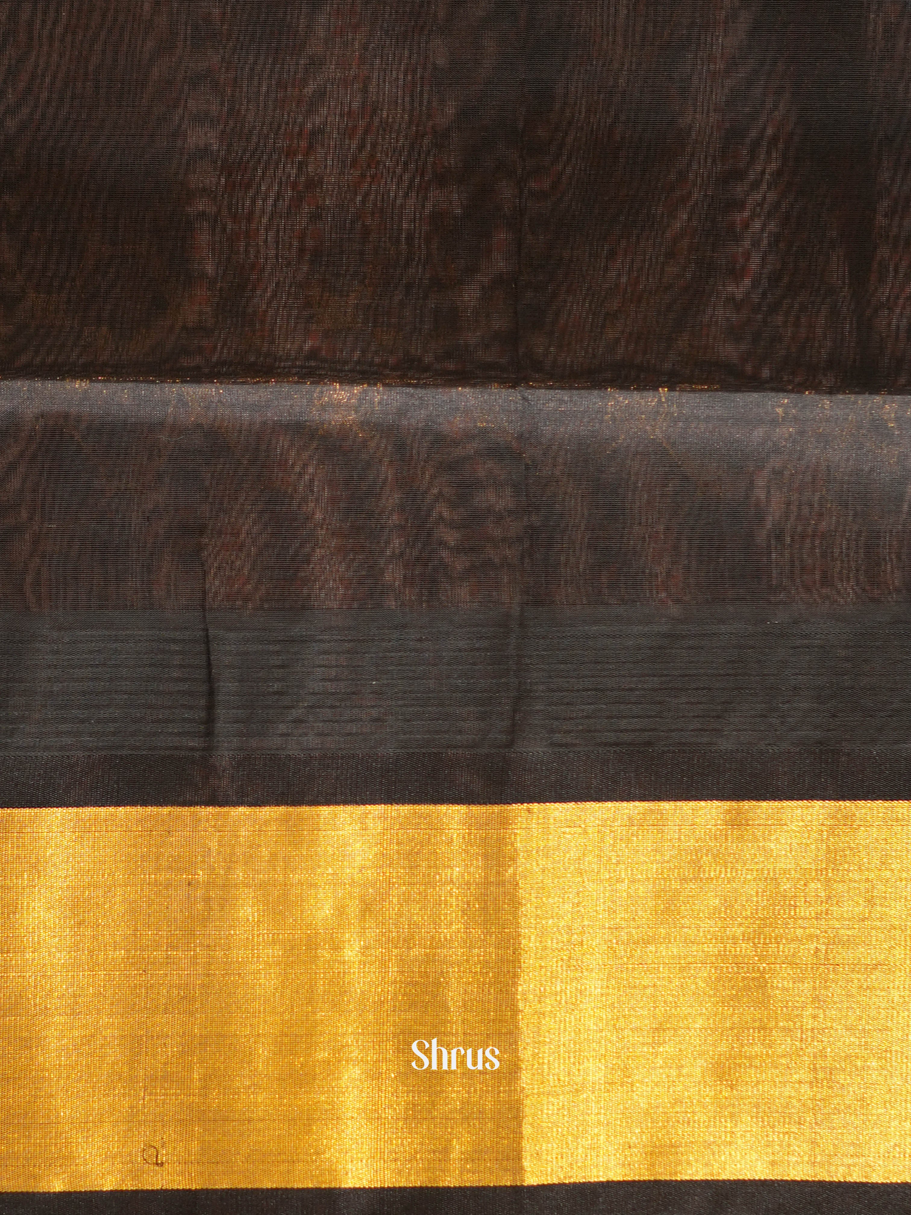 Blue & Black - Silk cotton Saree