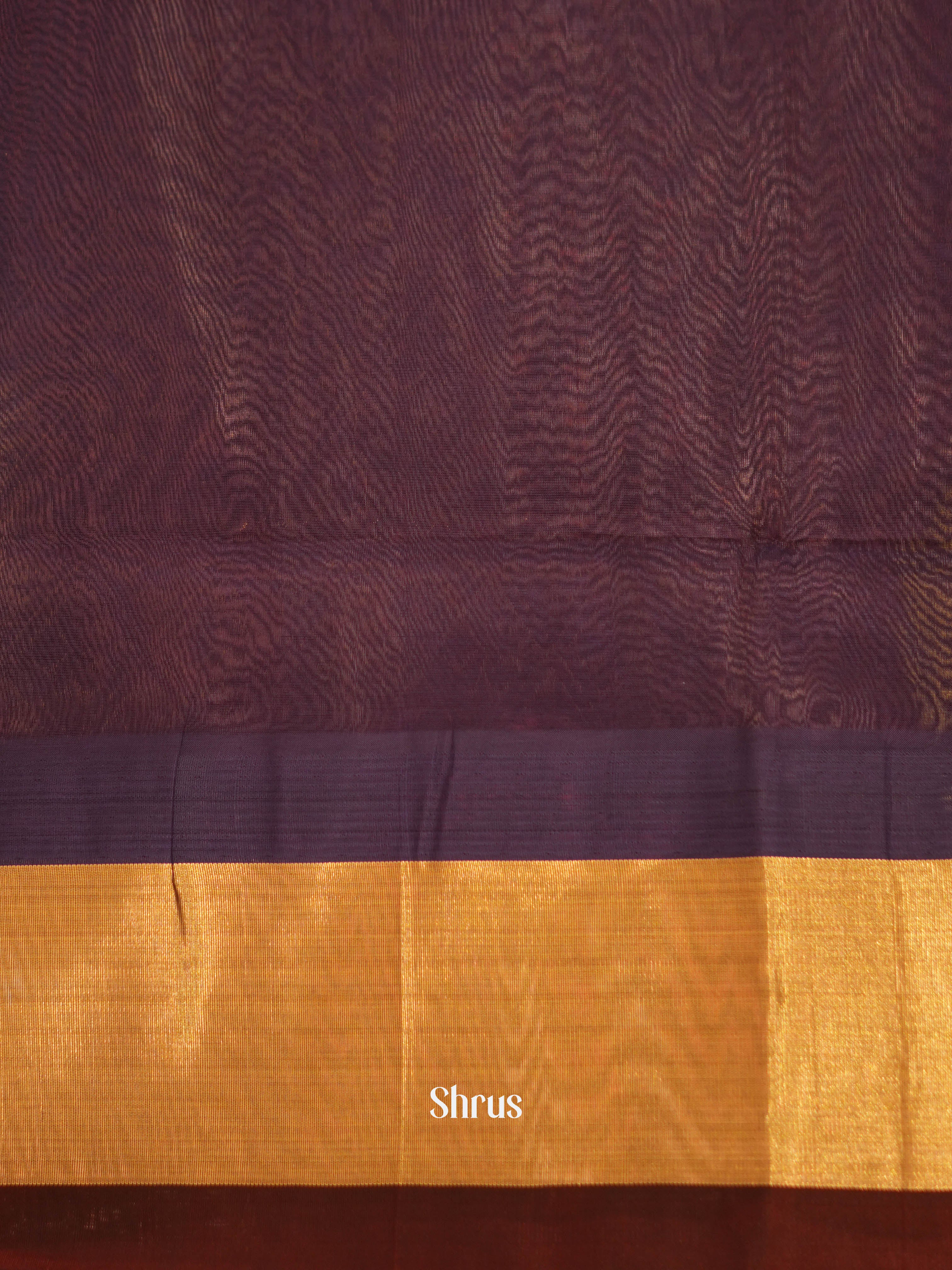 Blue & Brown - Silk Cotton Saree