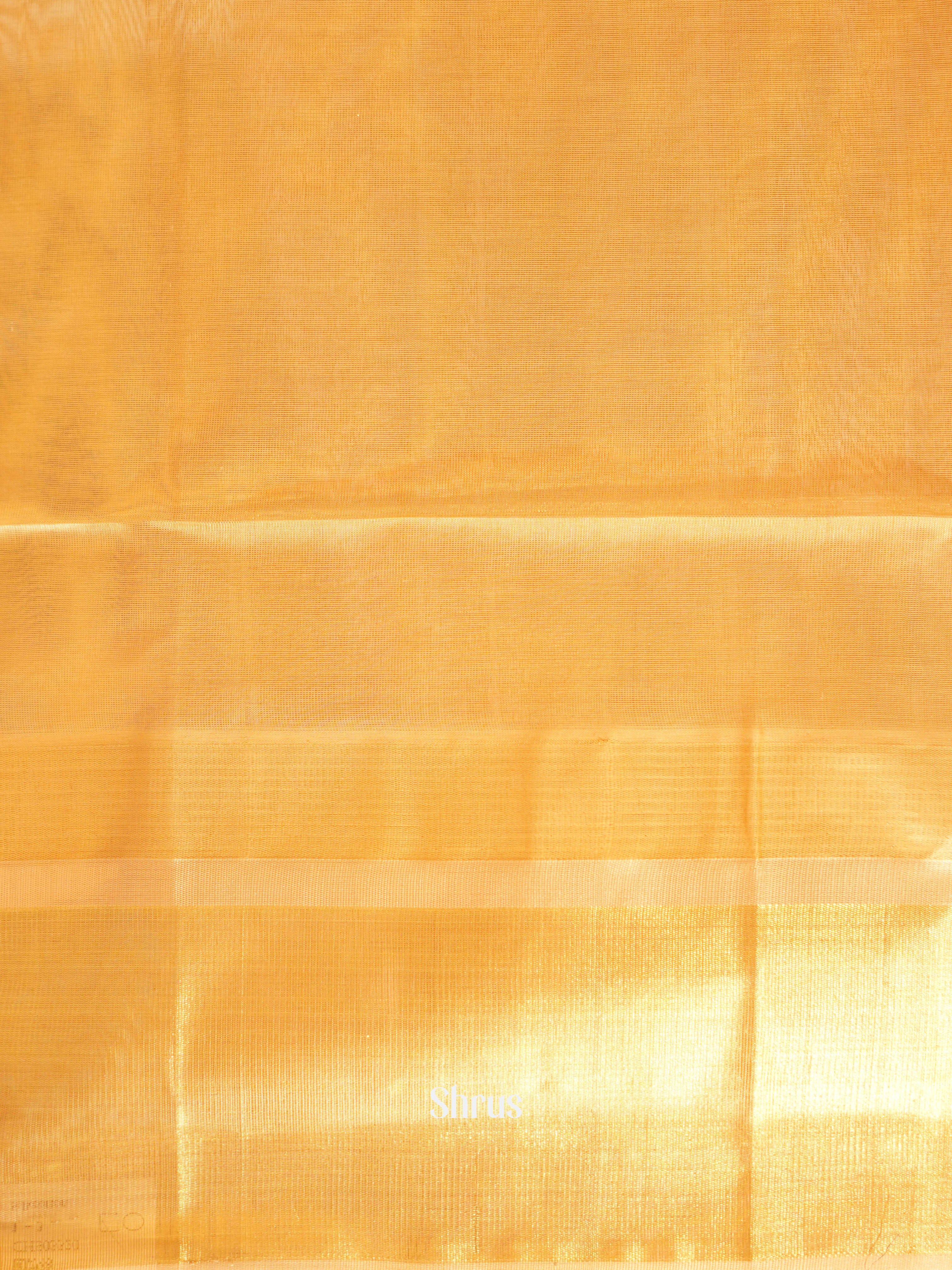 Green & Peach- Silk Cotton Saree