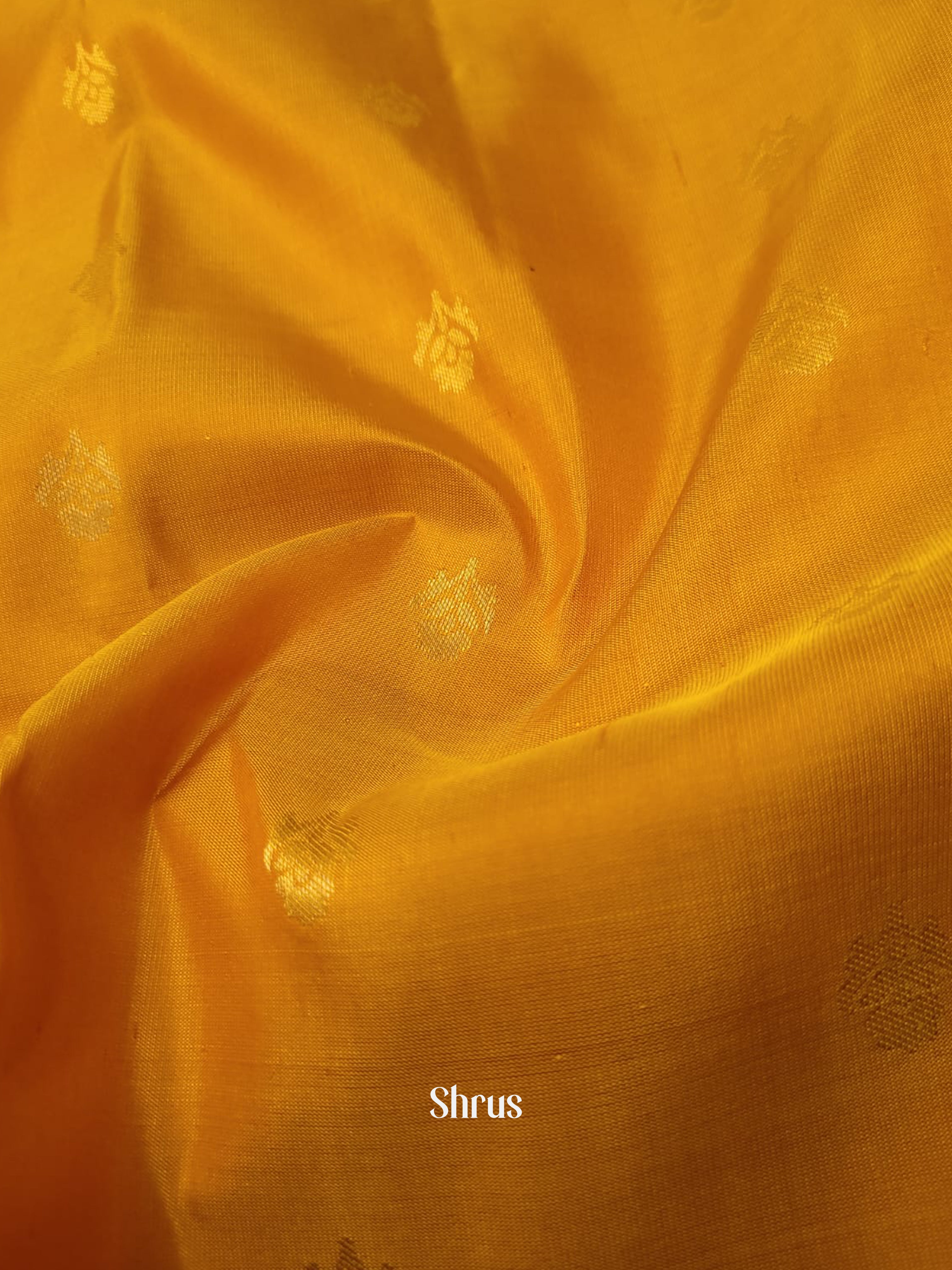 Yellow & Orange- Kanchipuram silk Saree