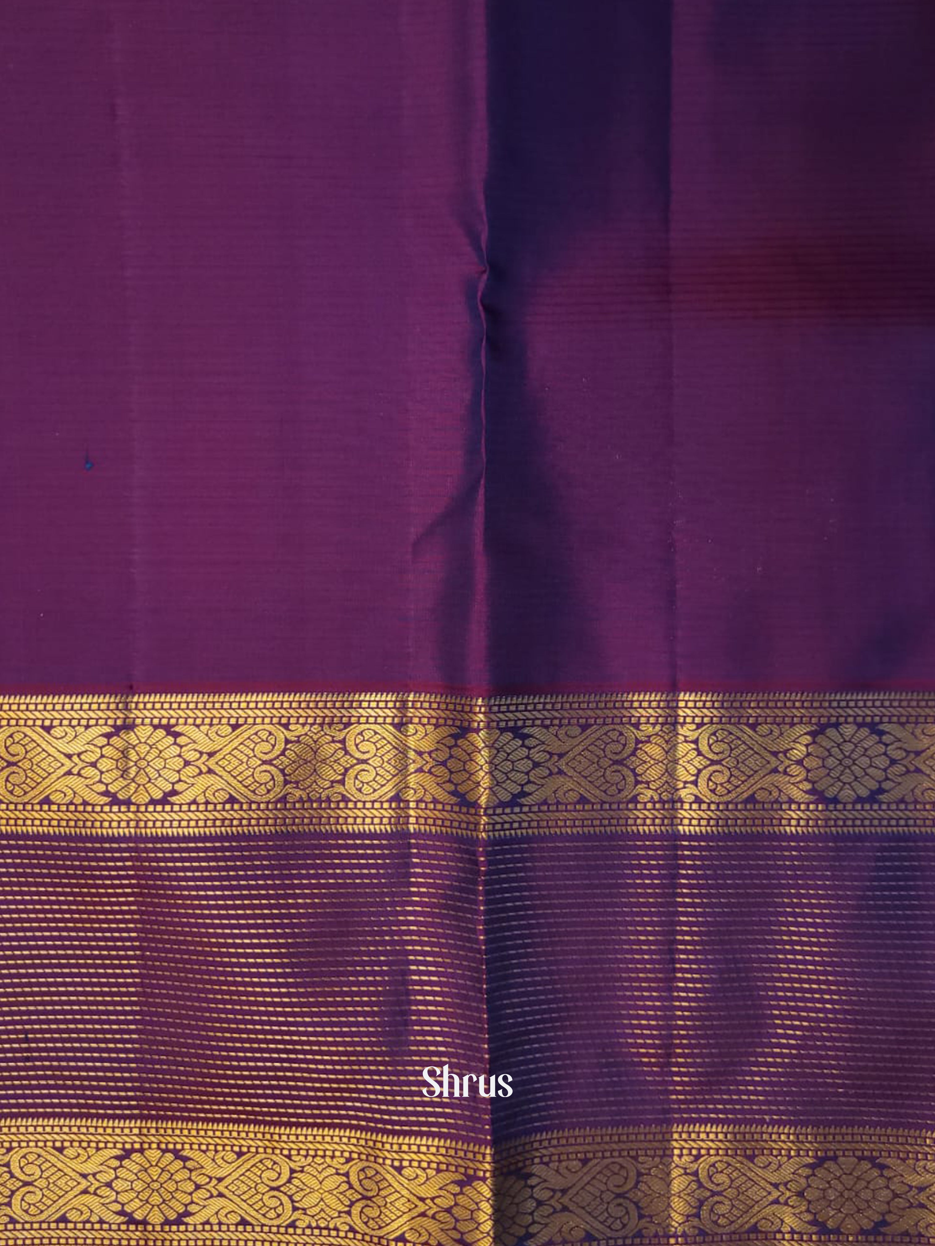 Green & Purple - Kanchipuram silk Saree