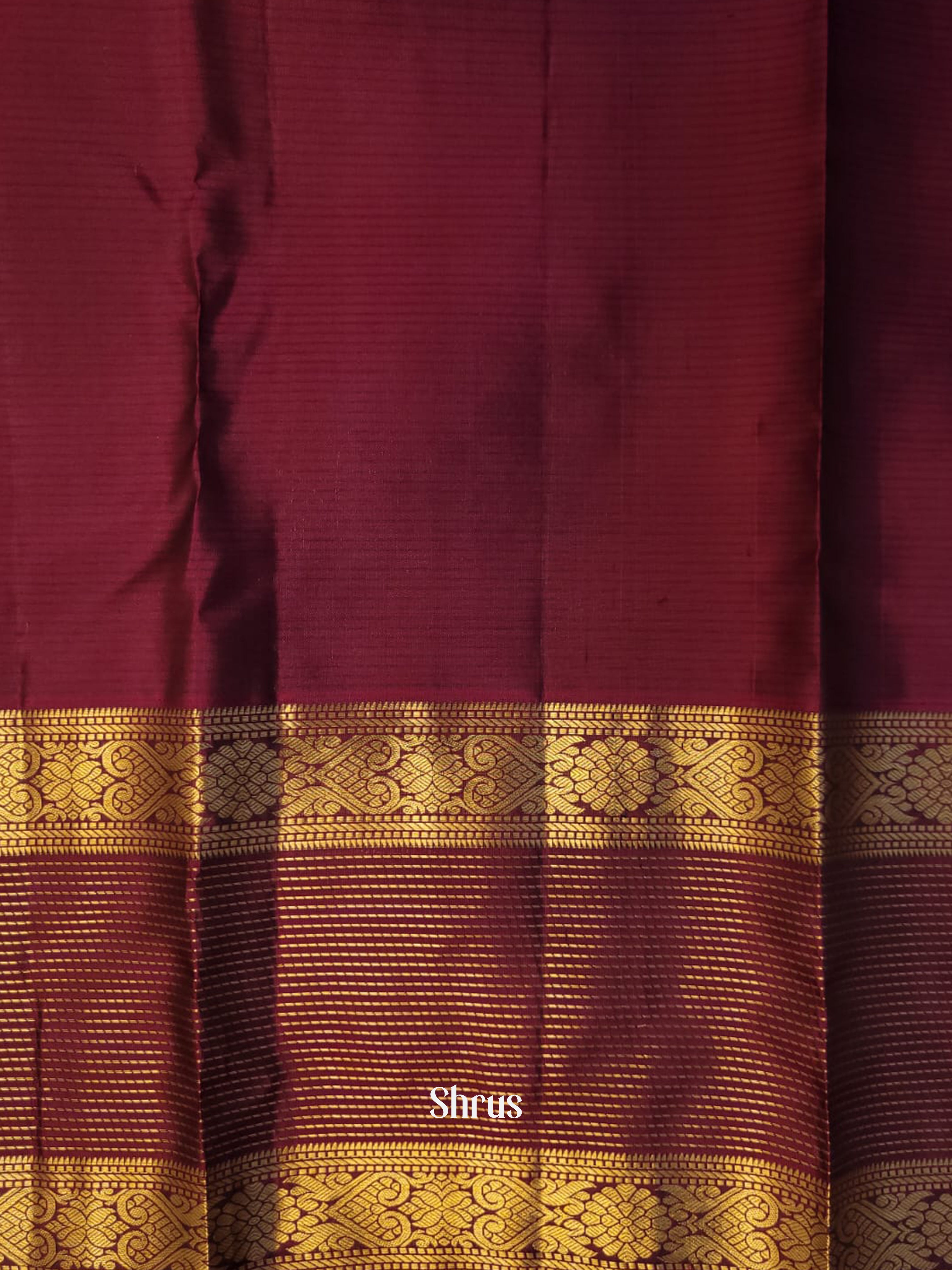 Bottle Green & Majenta - Kanchipuram silk Saree