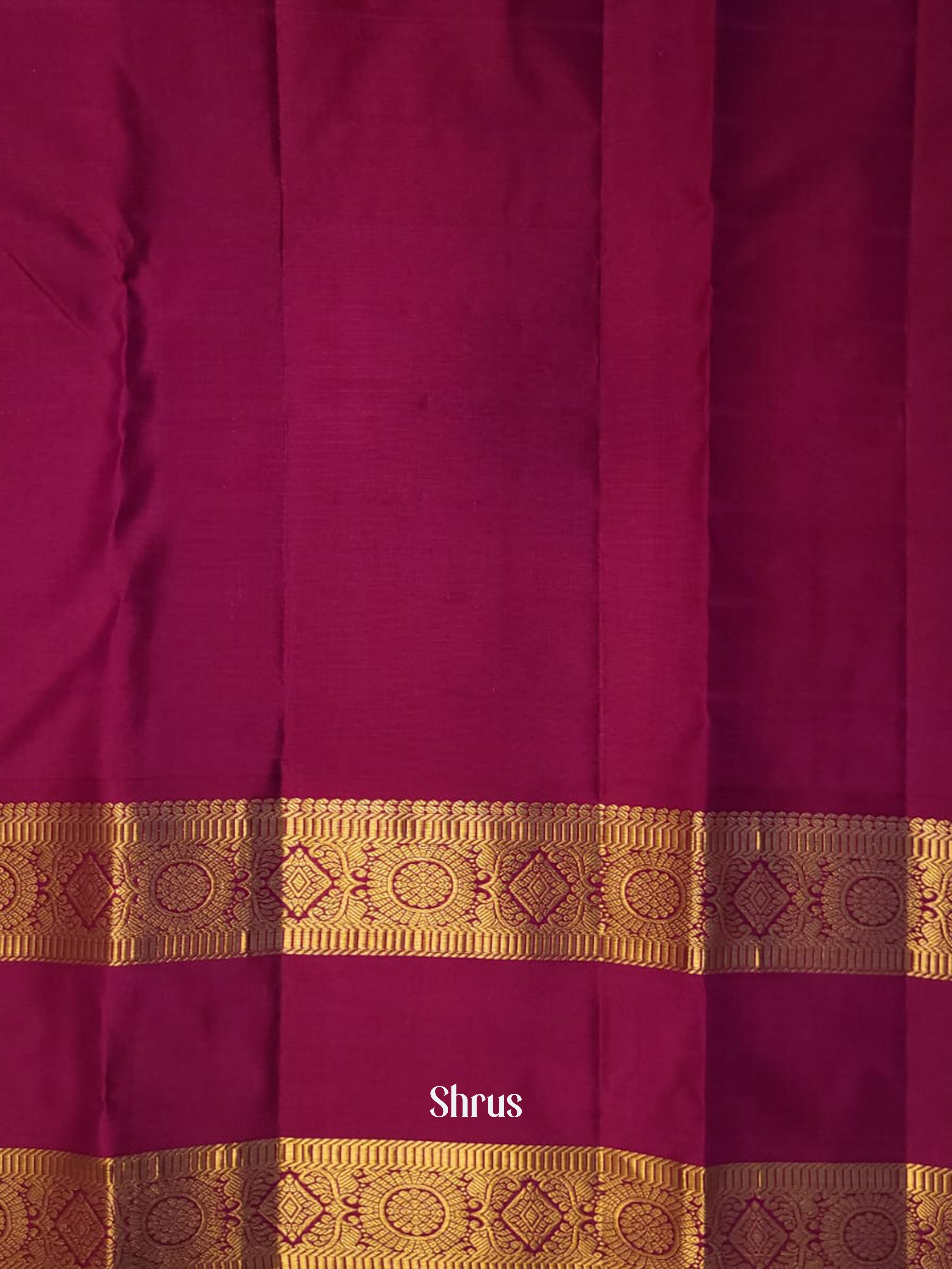 Pink & Dark Pink - Kanchipuram silk Saree