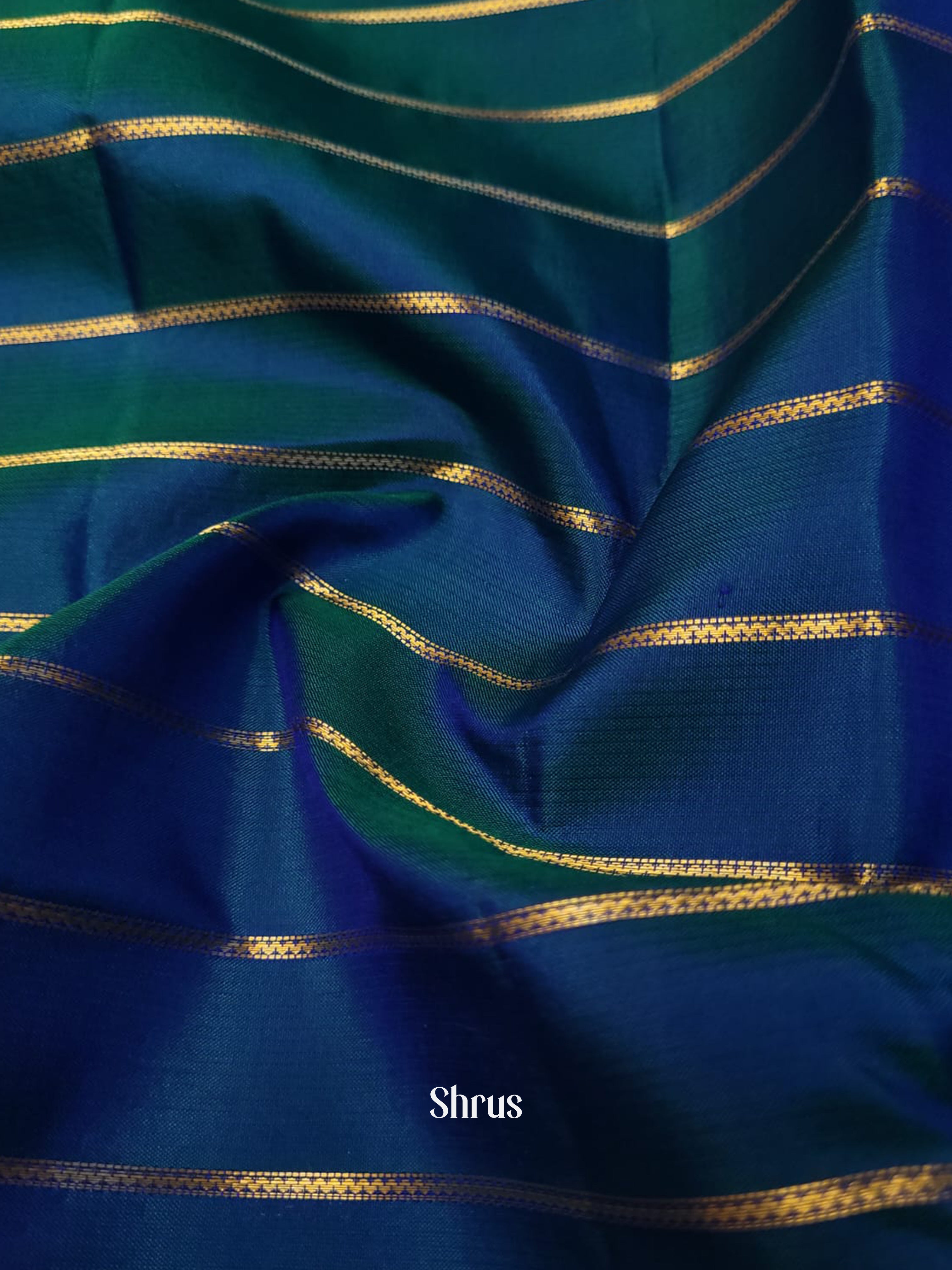 Blue & Violet - Kanchipuram silk Saree