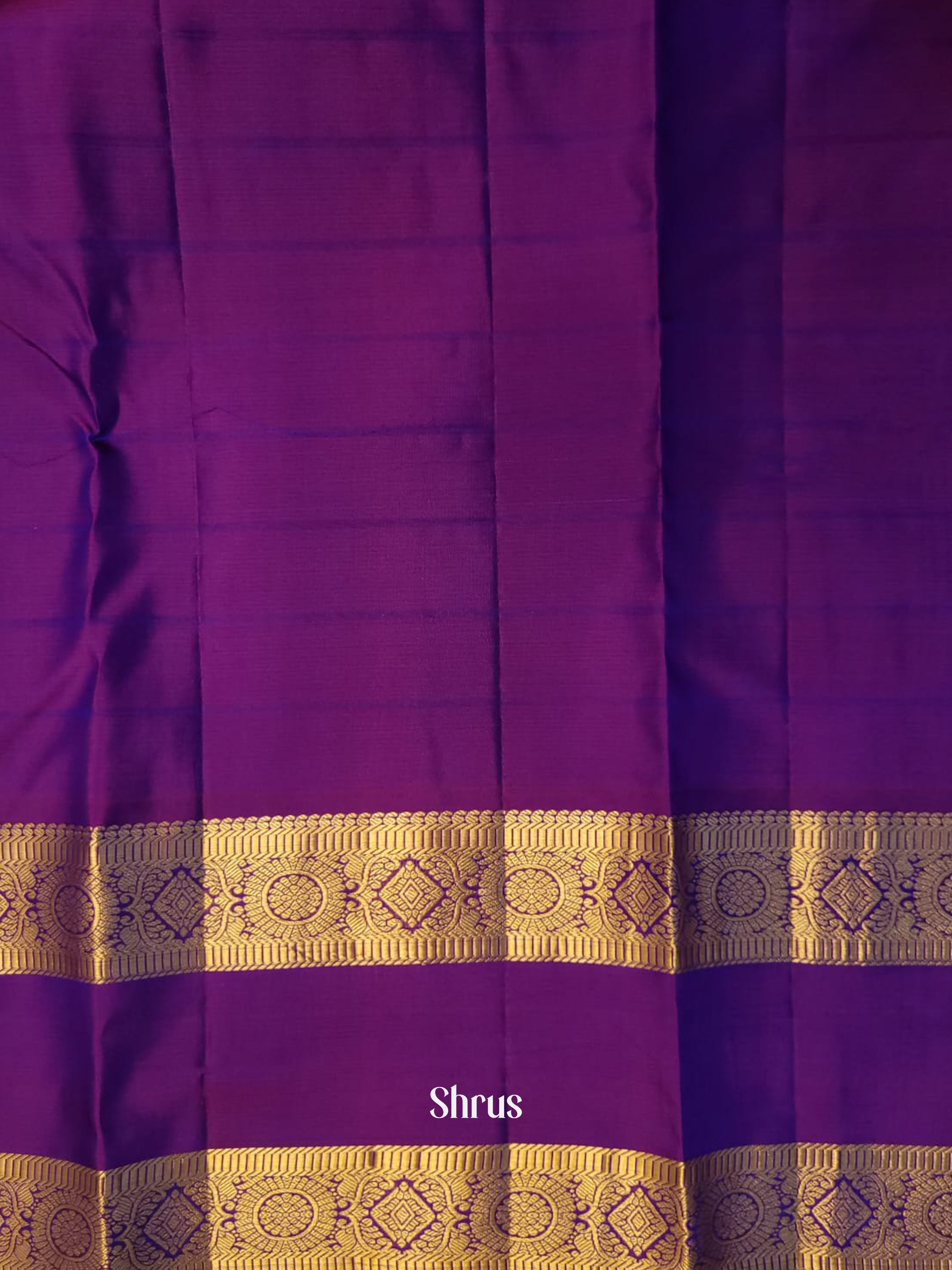 Blue & Violet - Kanchipuram silk Saree