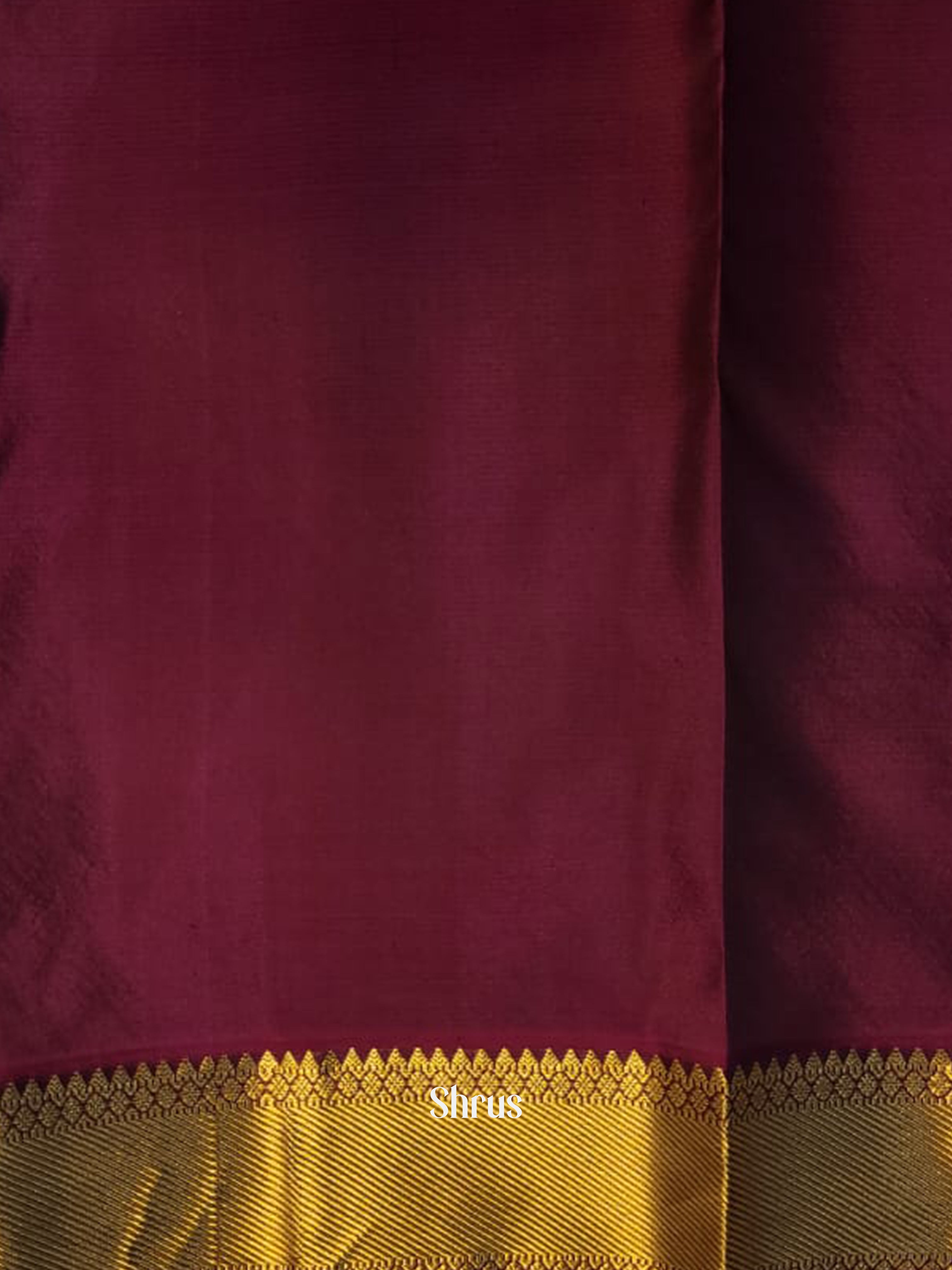 Green & Maroon - Kanchipuram silk Saree