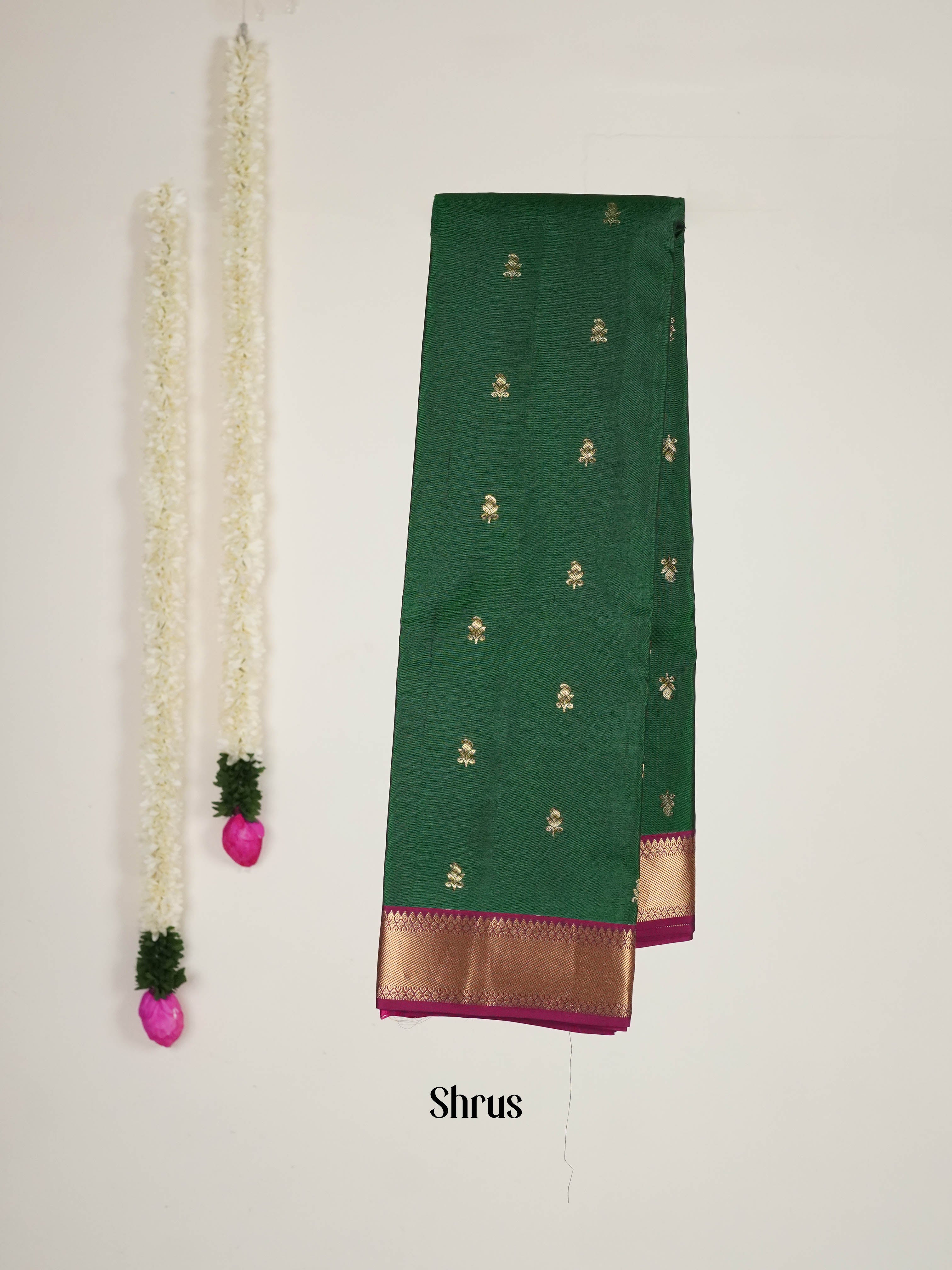 Green & Maroon - Kanchipuram silk Saree