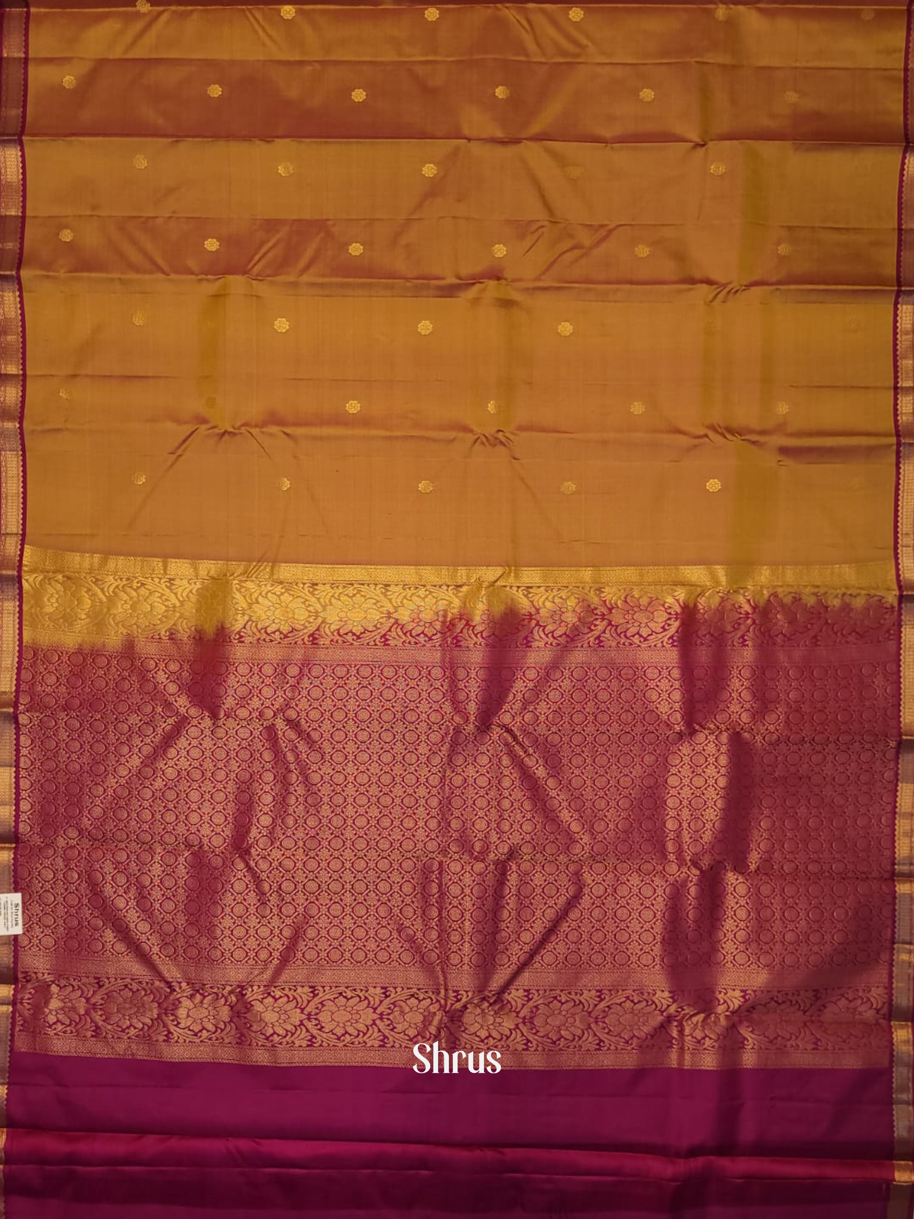 Honey & Pink - Kanchipuram silk Saree