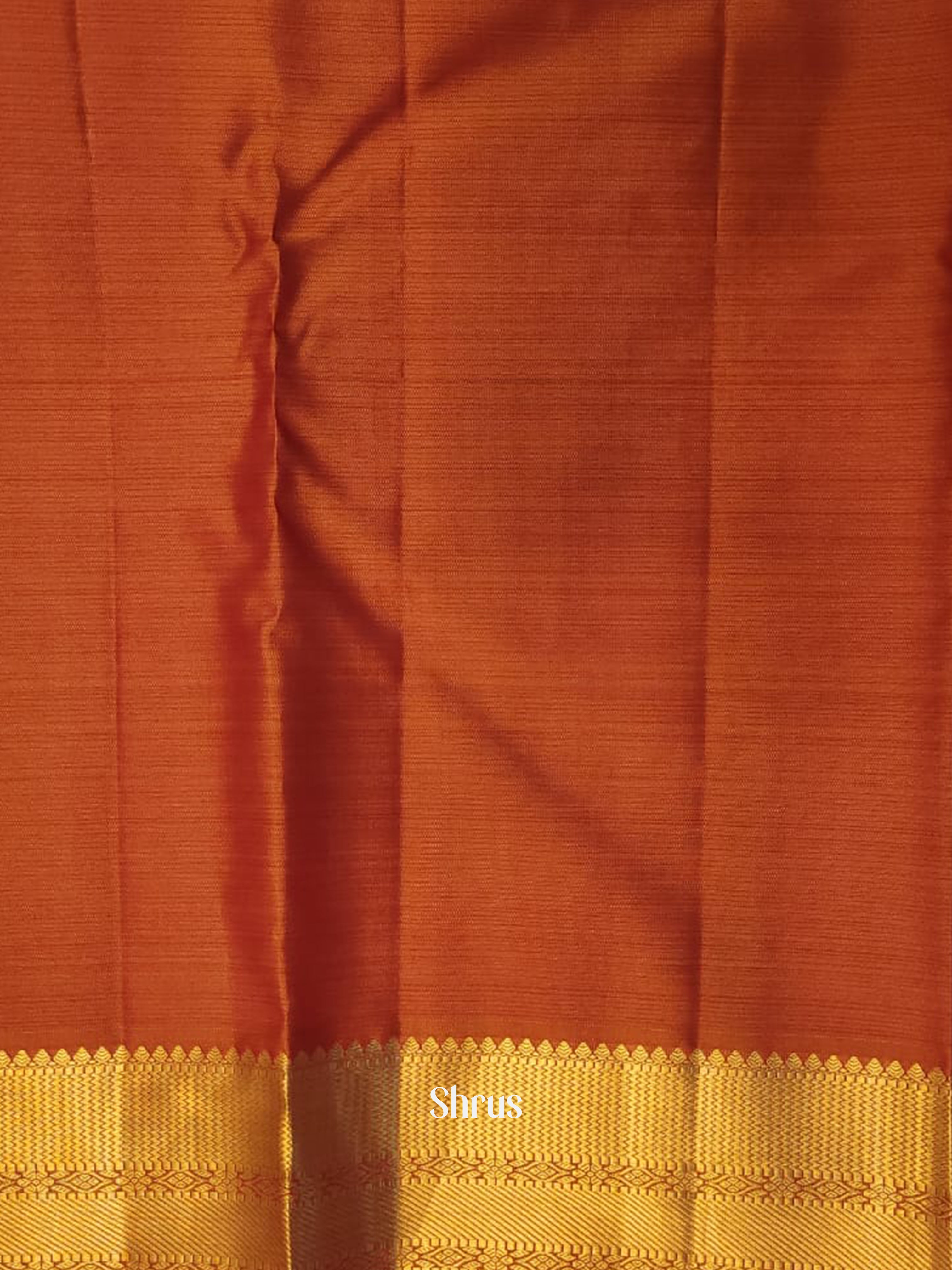 Pink & Orange - Kanchipuram silk Saree