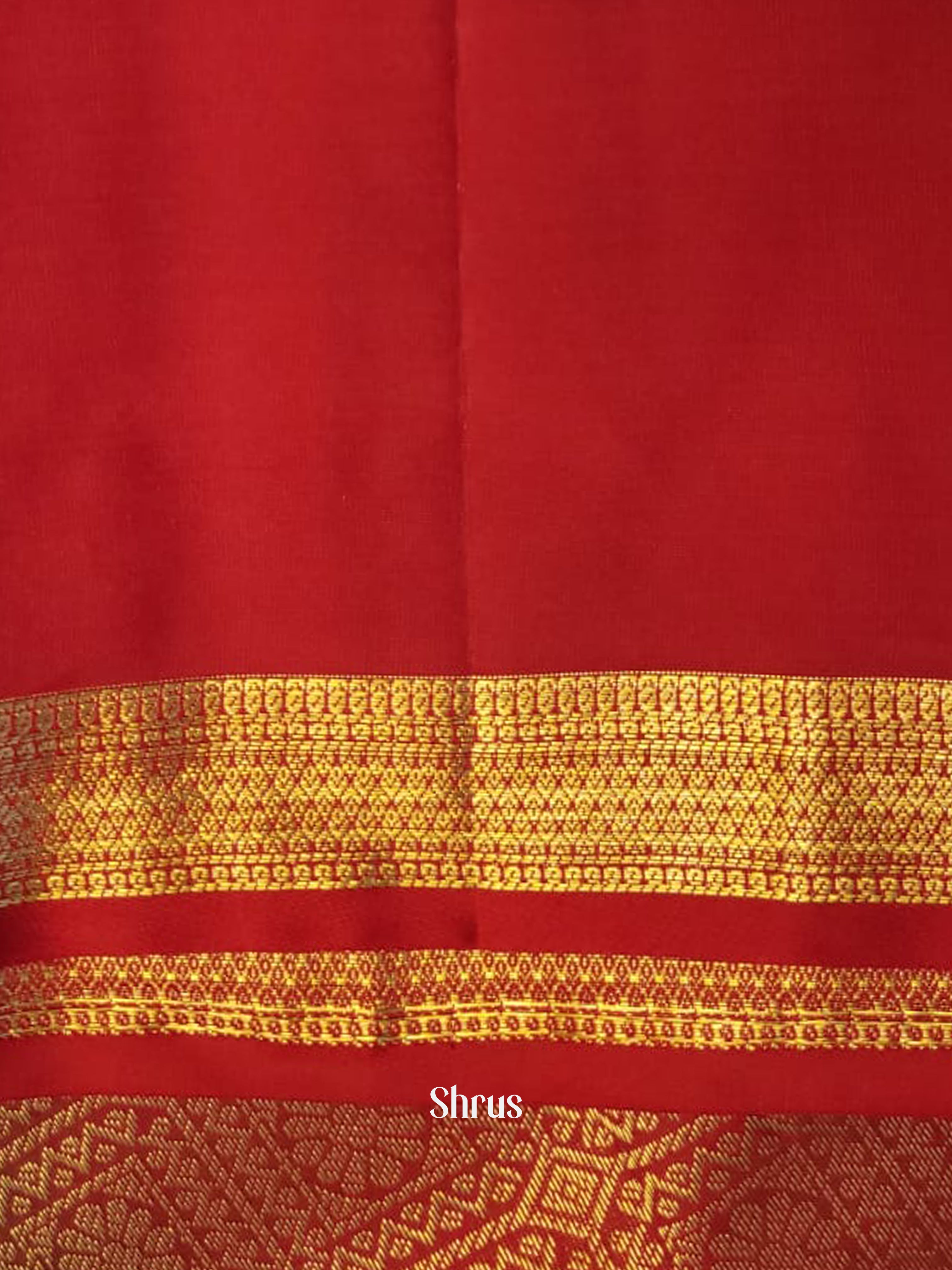 Green & Red - Kanchipuram silk Saree