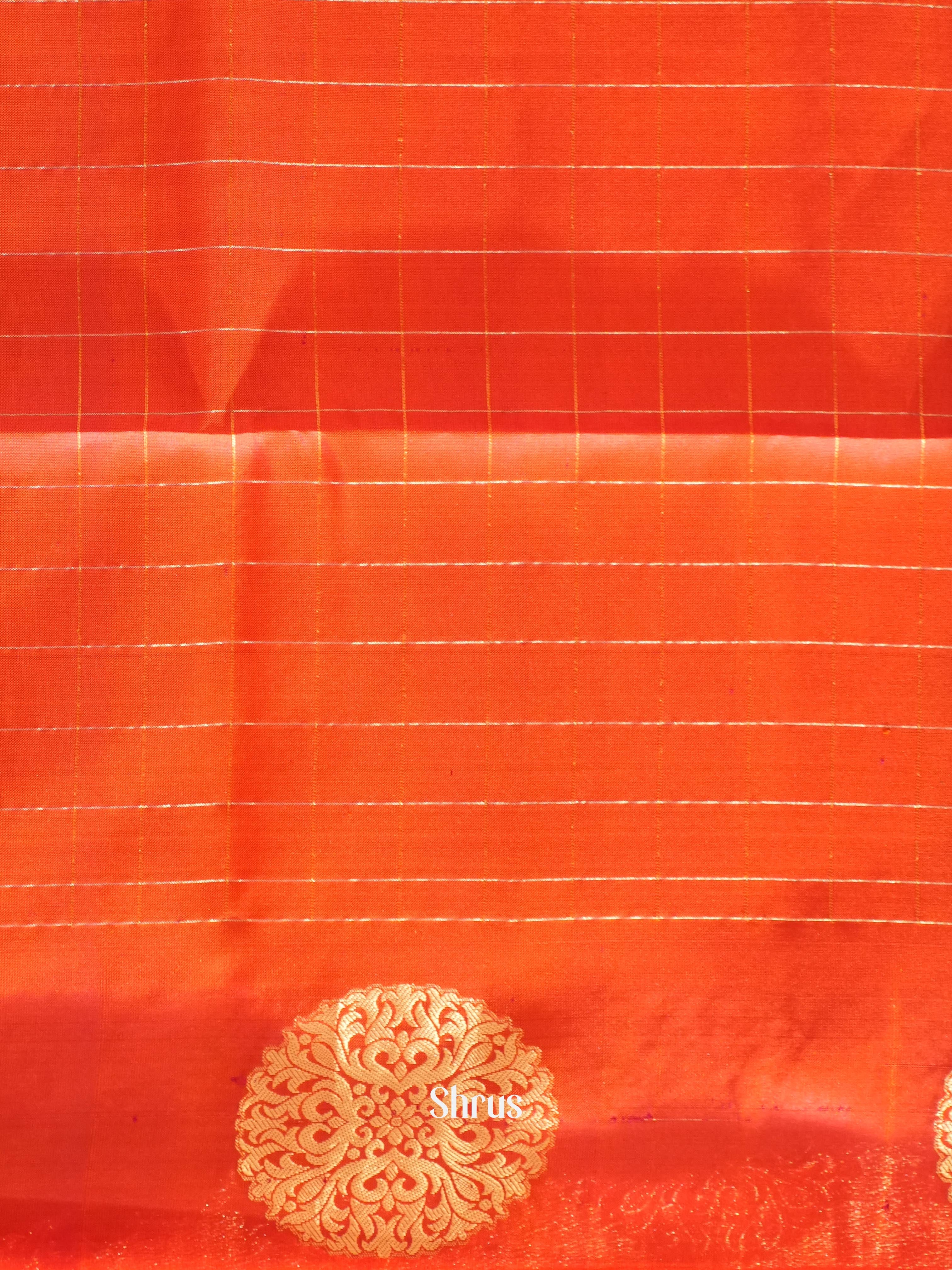 Teal Blue & Orangish Pink - Soft Silk Saree