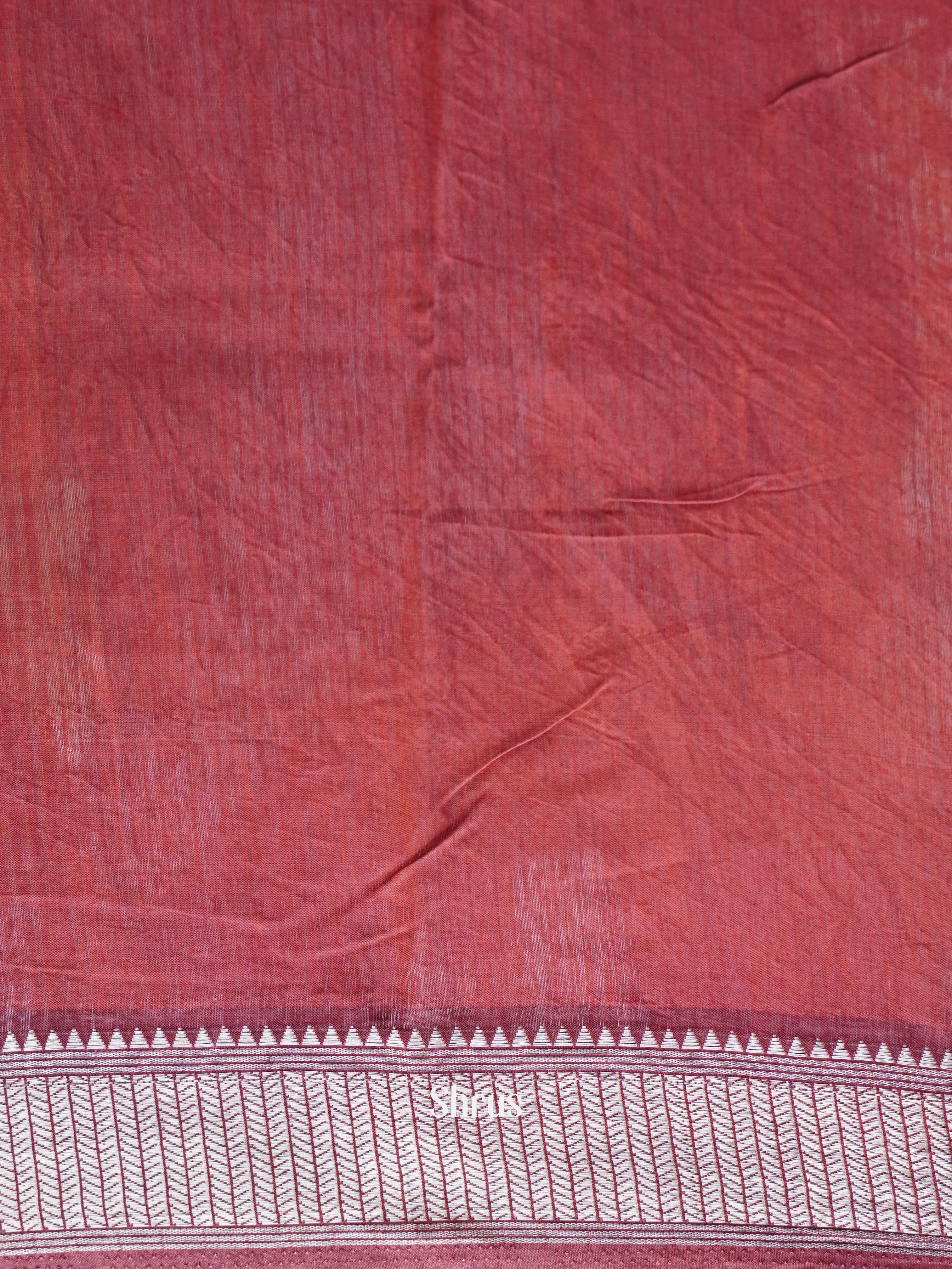 Red & Brown - Art modal Saree