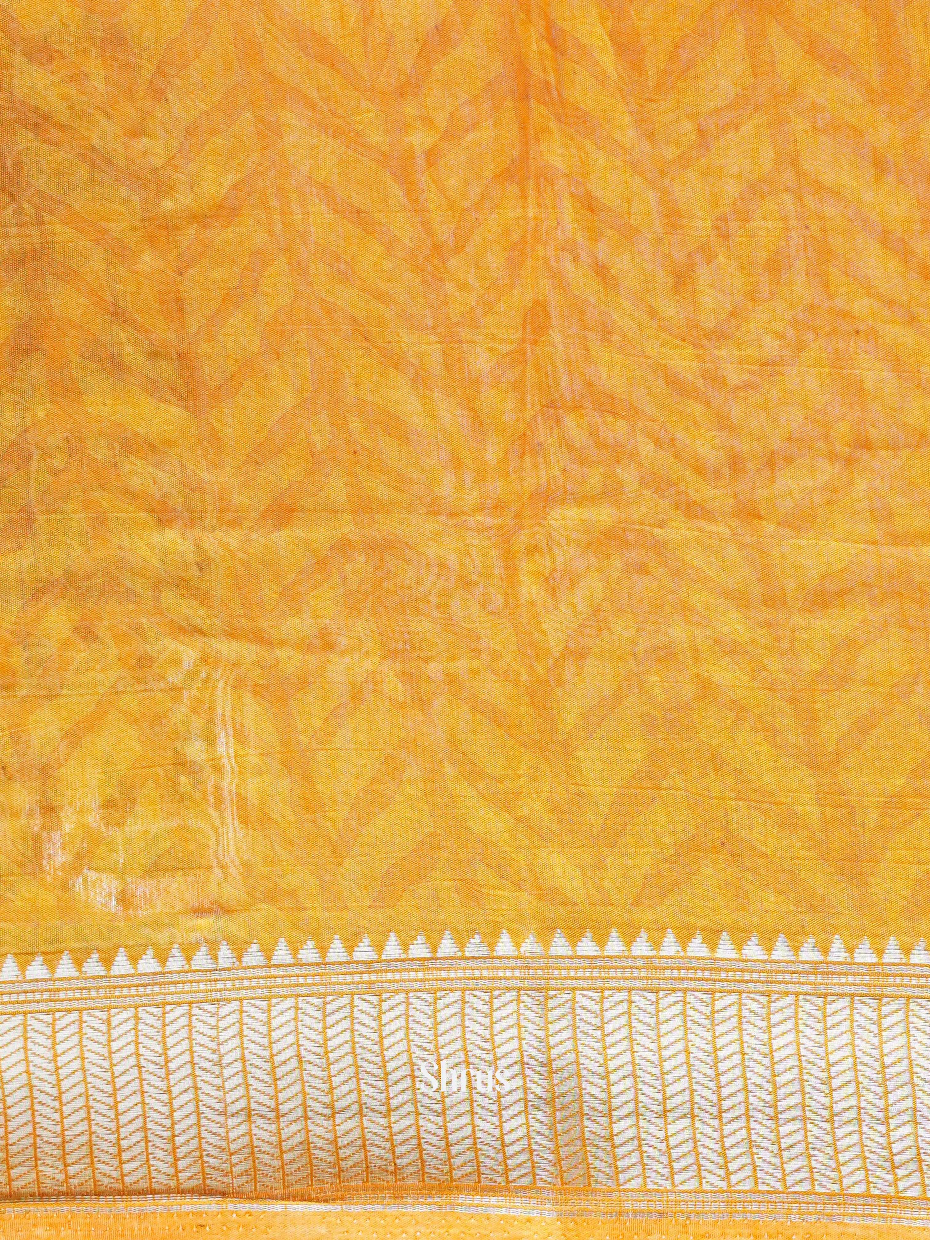 Violet & Yellow - Art Modal Saree