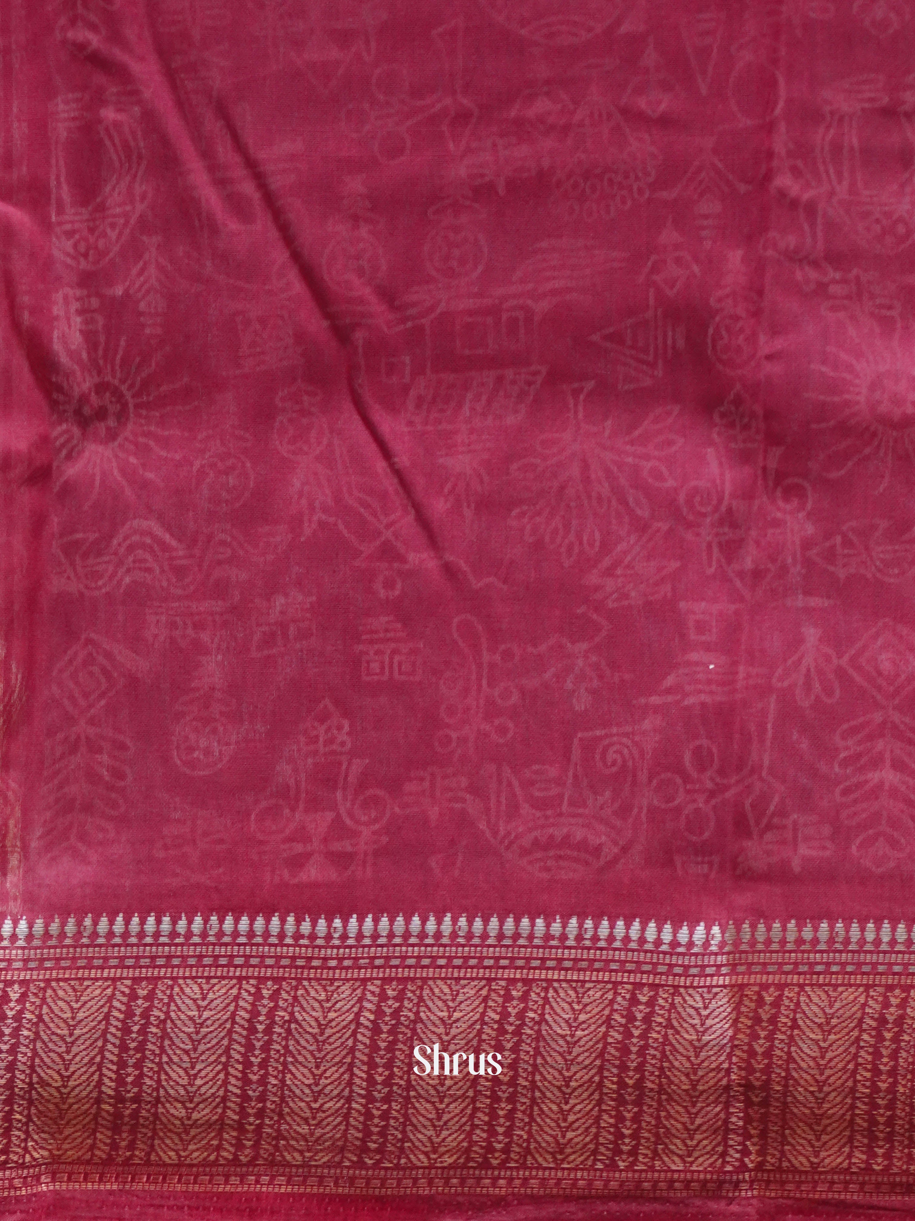 Black & maroon - Art Modal Saree