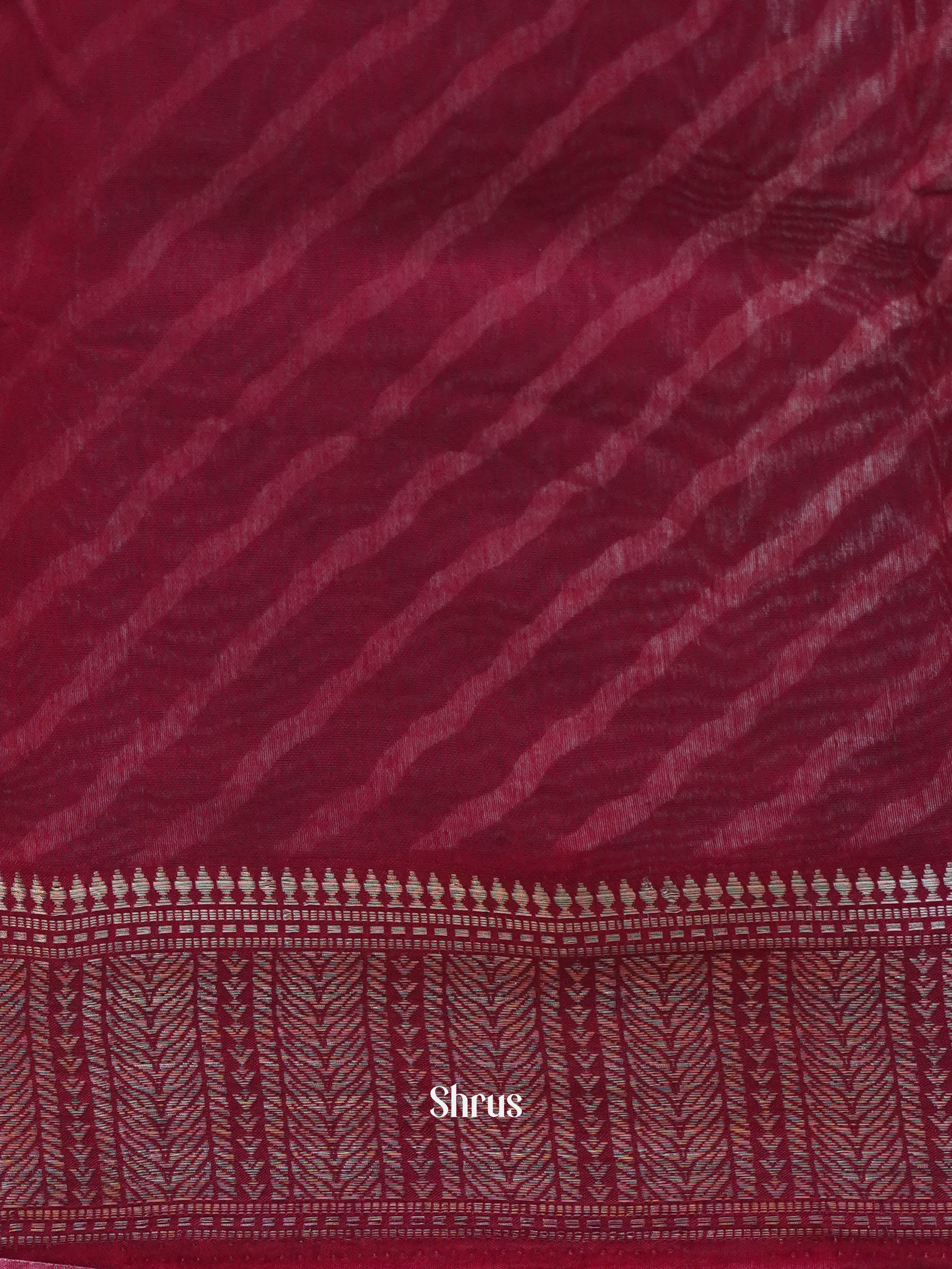 Black & Maroon - Art Modal Saree