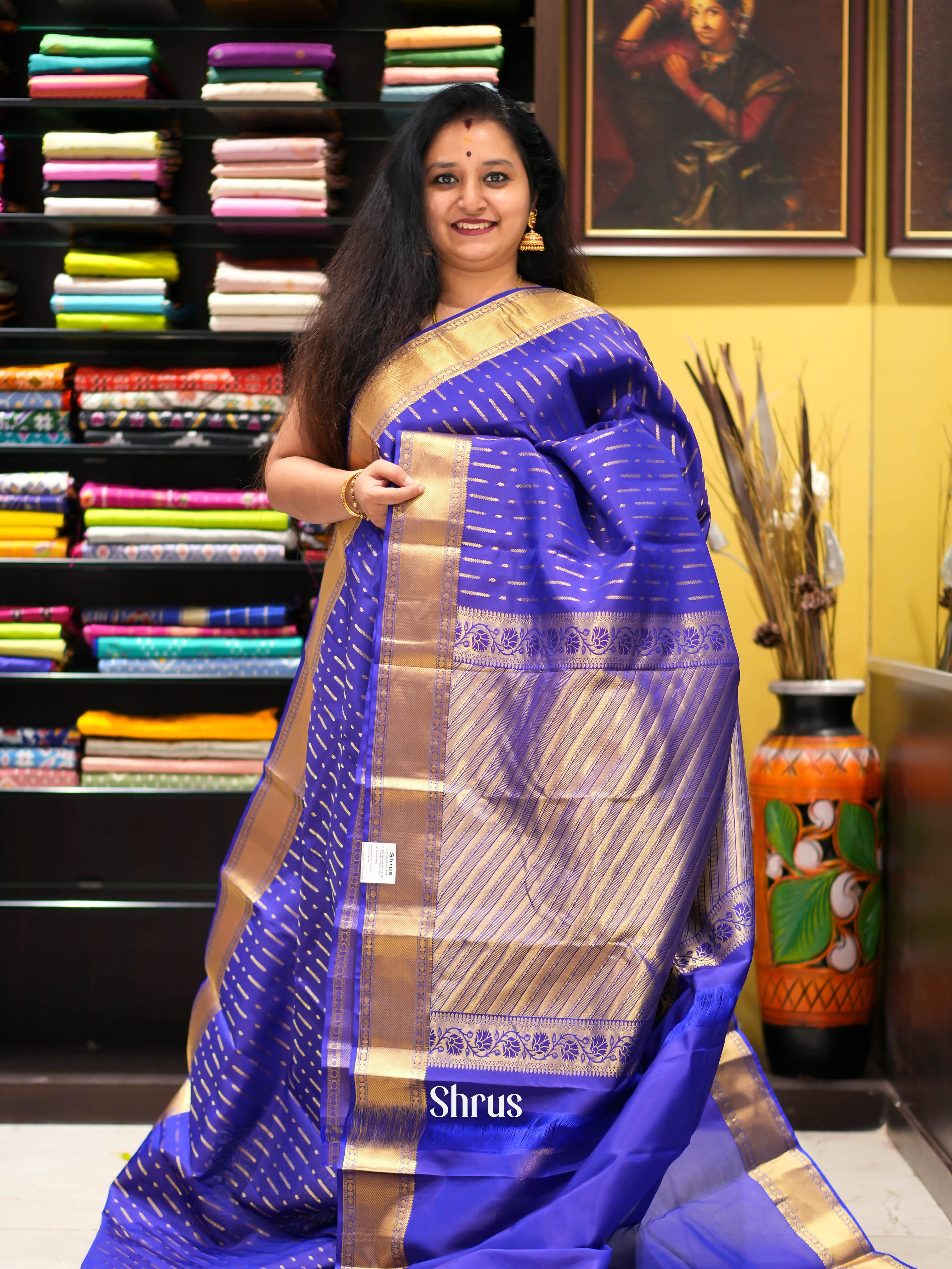 CHS05252 - Kanchipuram halfpure Saree