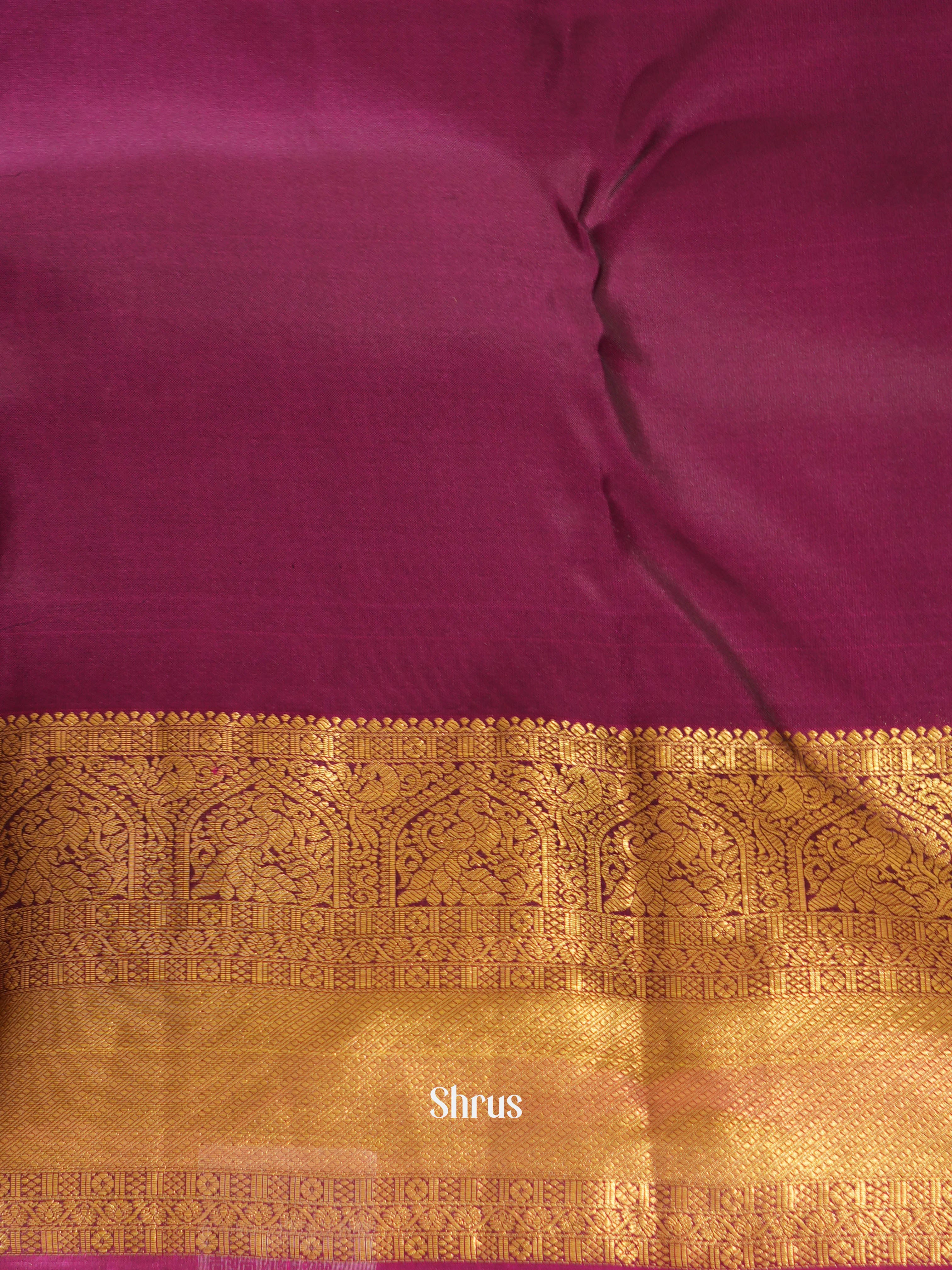 Green & Purple - Kanchipuram halfpure Saree