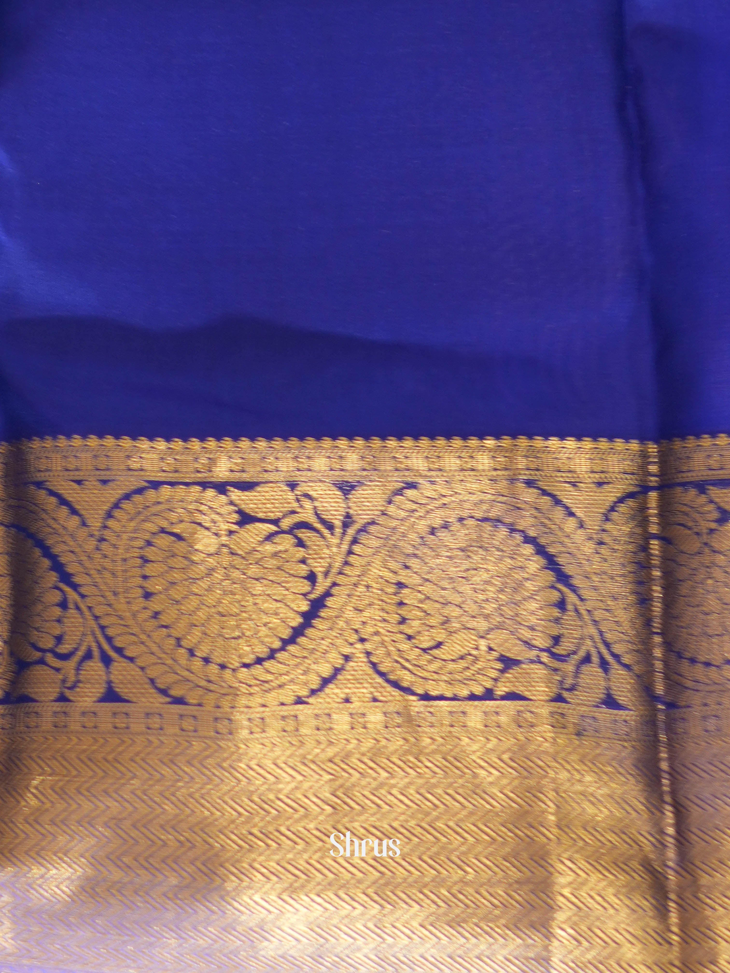 Green & Blue- Kanchipuram halfpure Saree