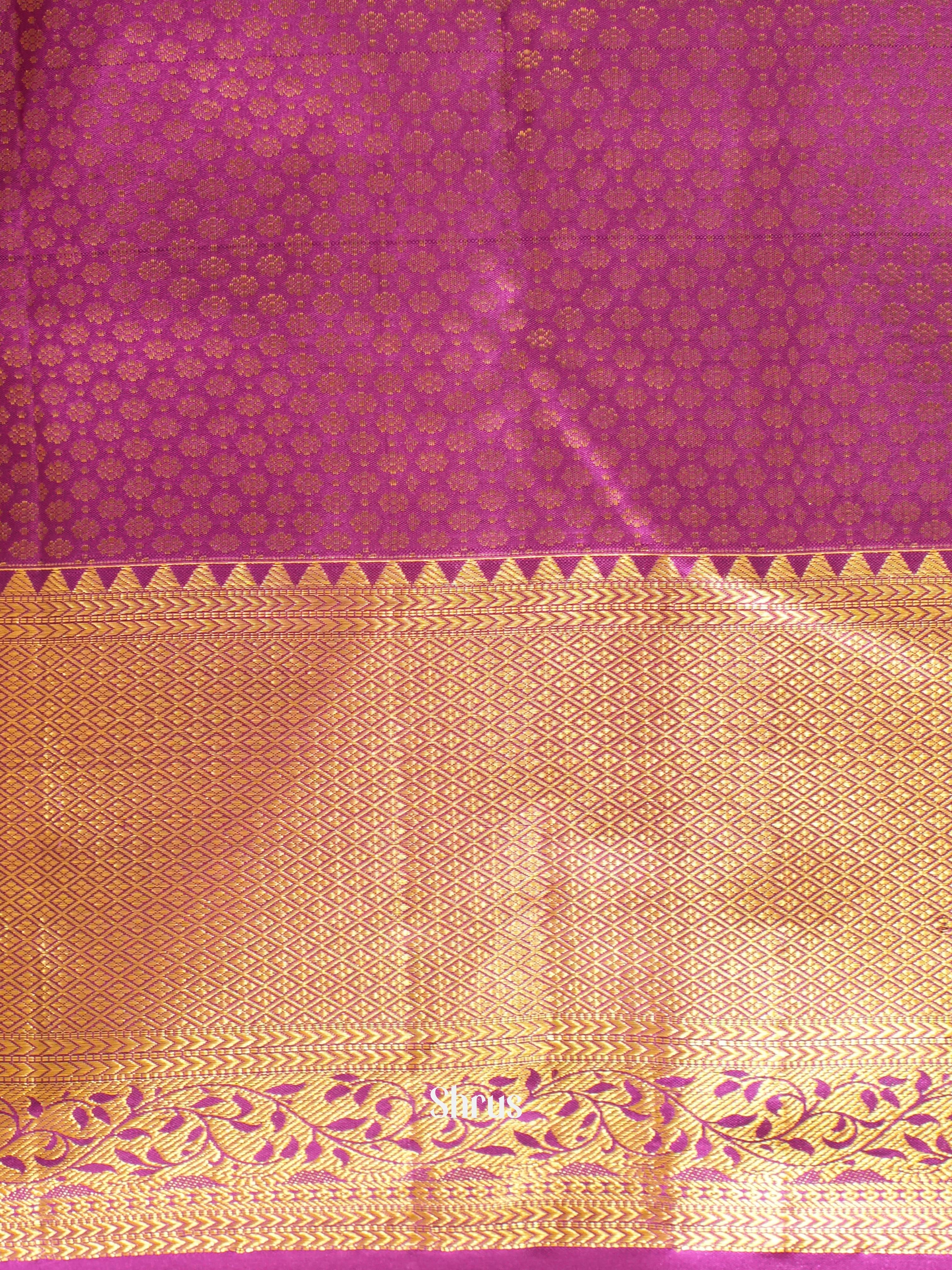 Blue & Purple- Kanchipuram silk Saree