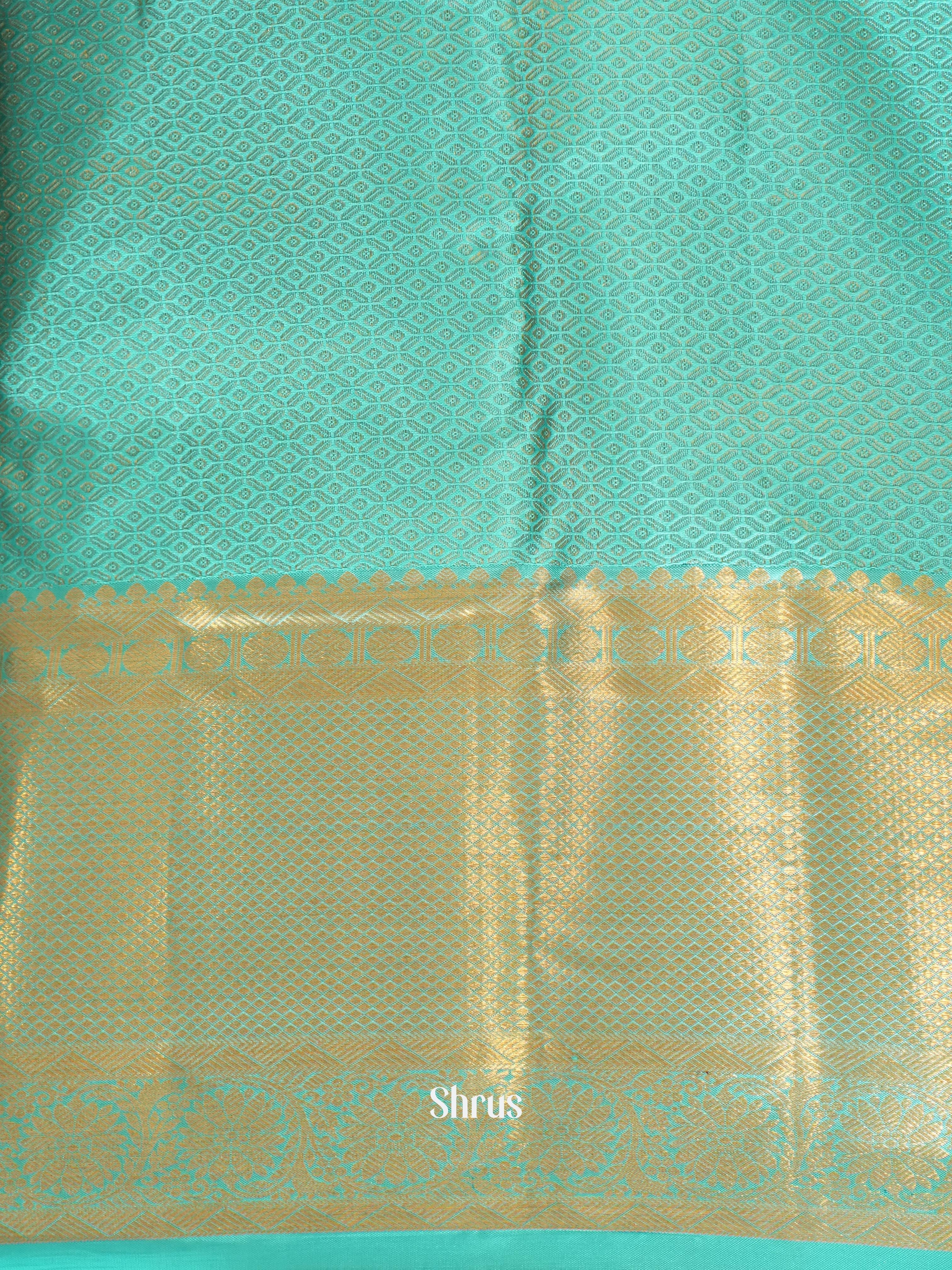 Red & Teal - Kanchipuram silk Saree