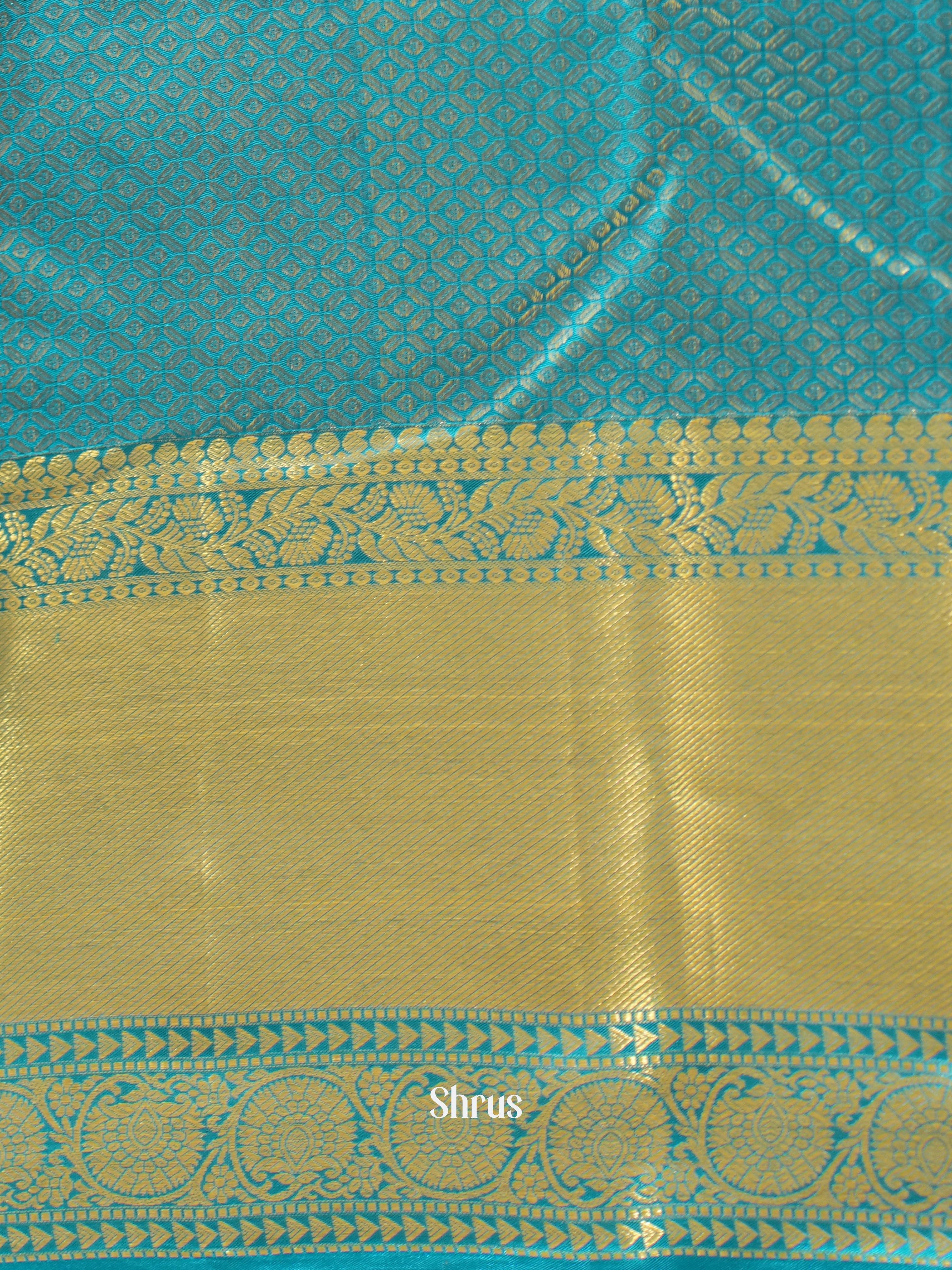 Pink & Teal- Kanchipuram silk Saree