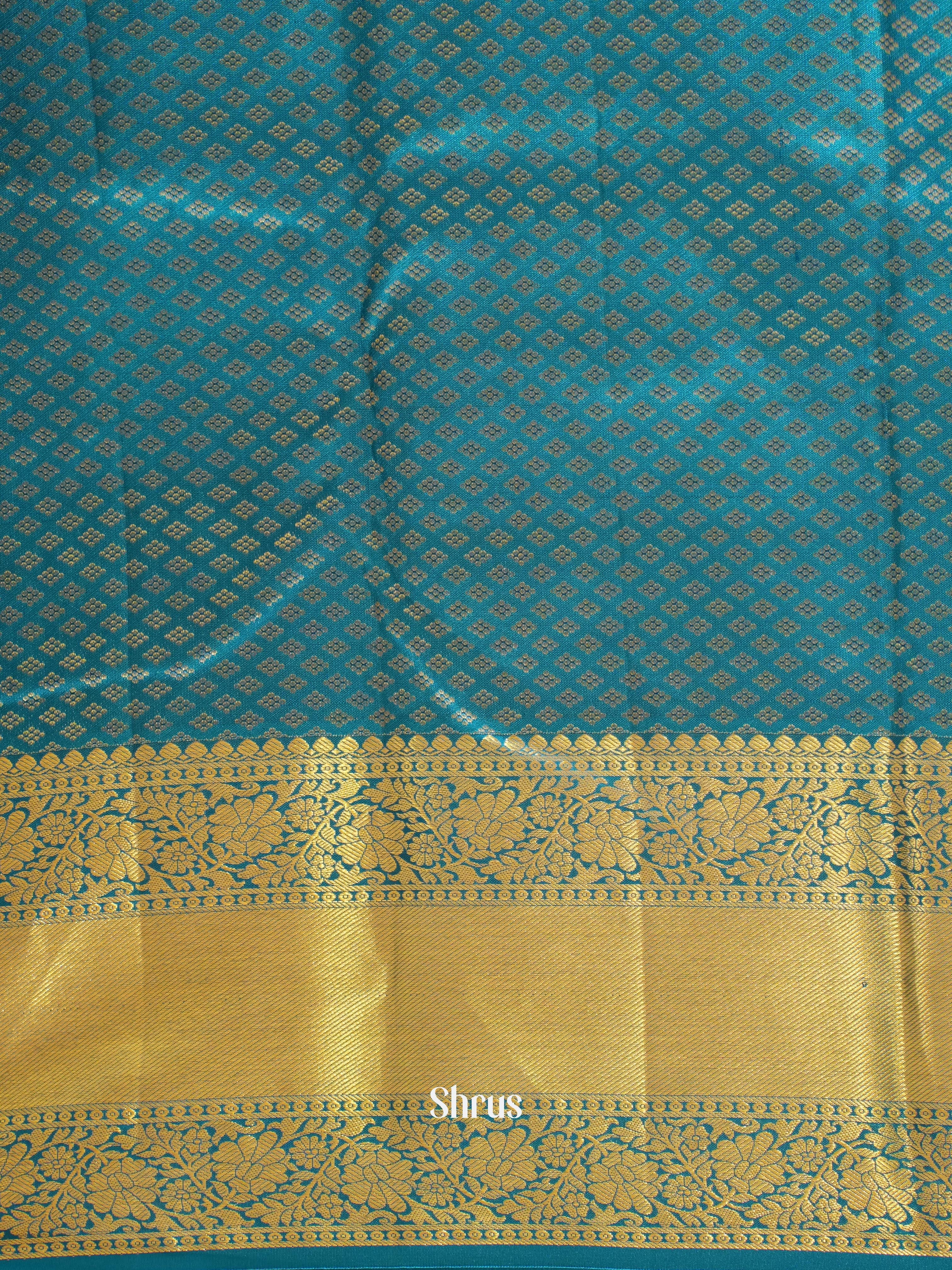 Pink & Blue - Kanchipuram silk Saree