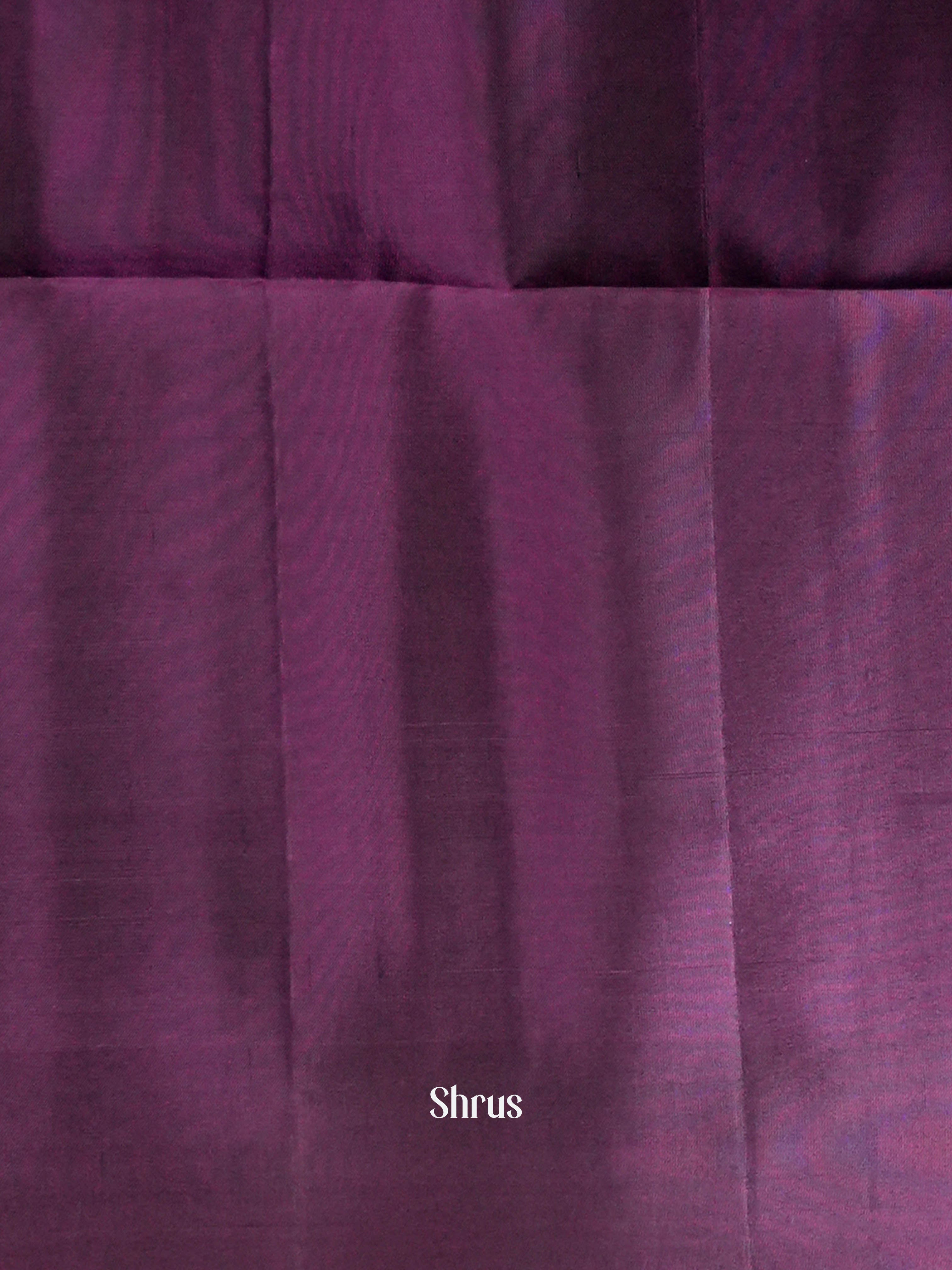 Dark Green & Deep Magenta - Softsilk-halfpure Saree