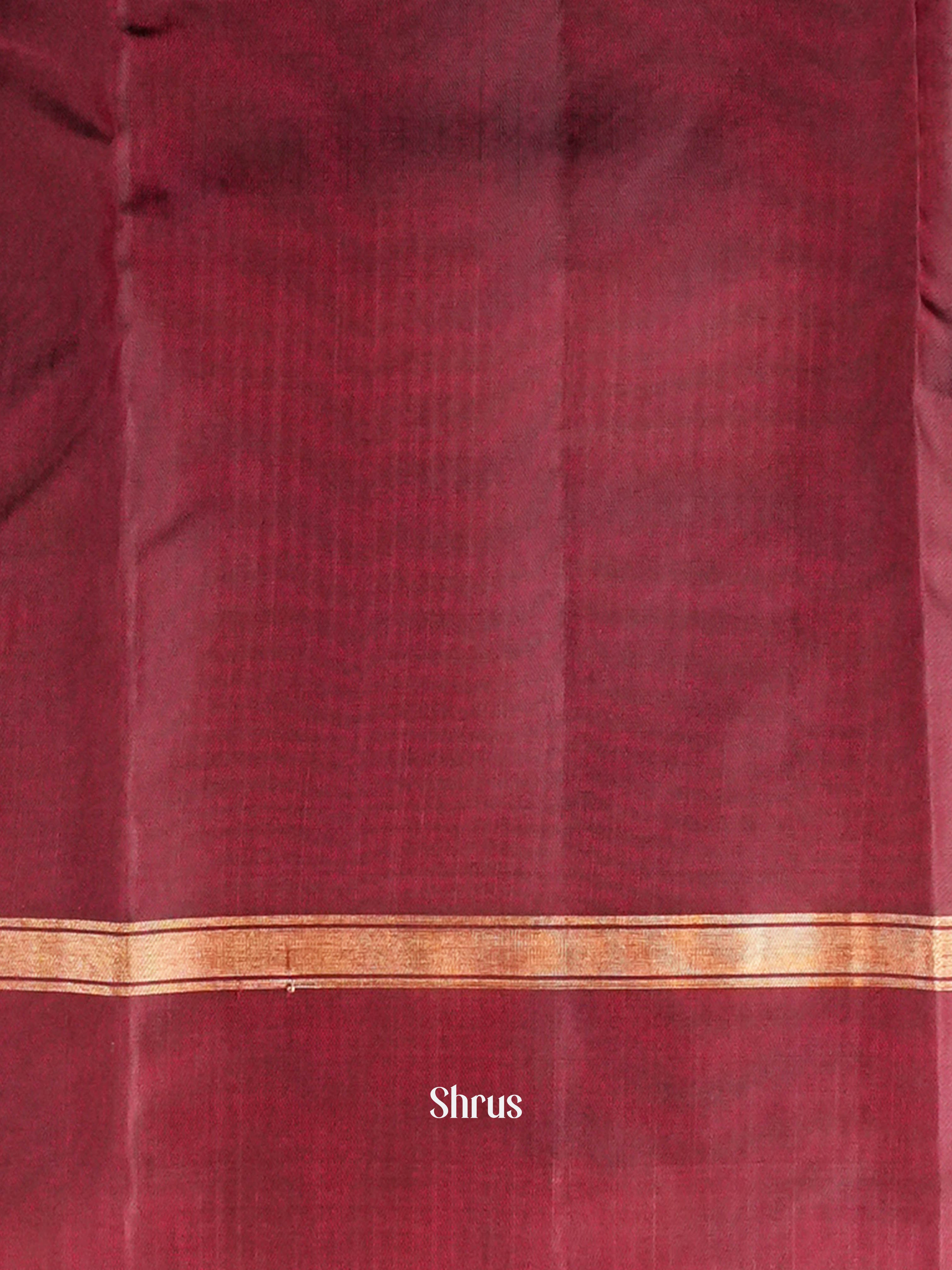 Double Shaded Red  - Softsilk-halfpure Saree