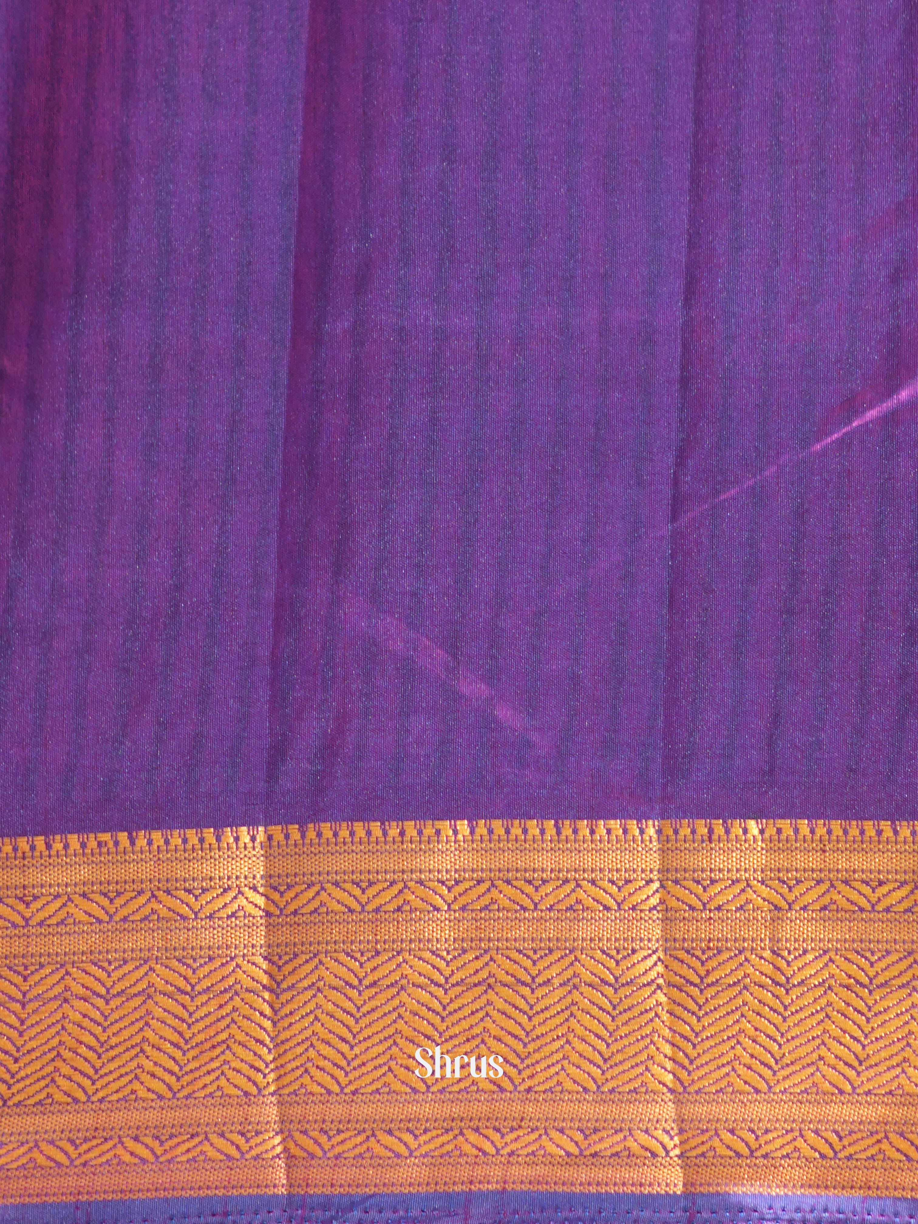 Blue & Purple - Semi patola Saree