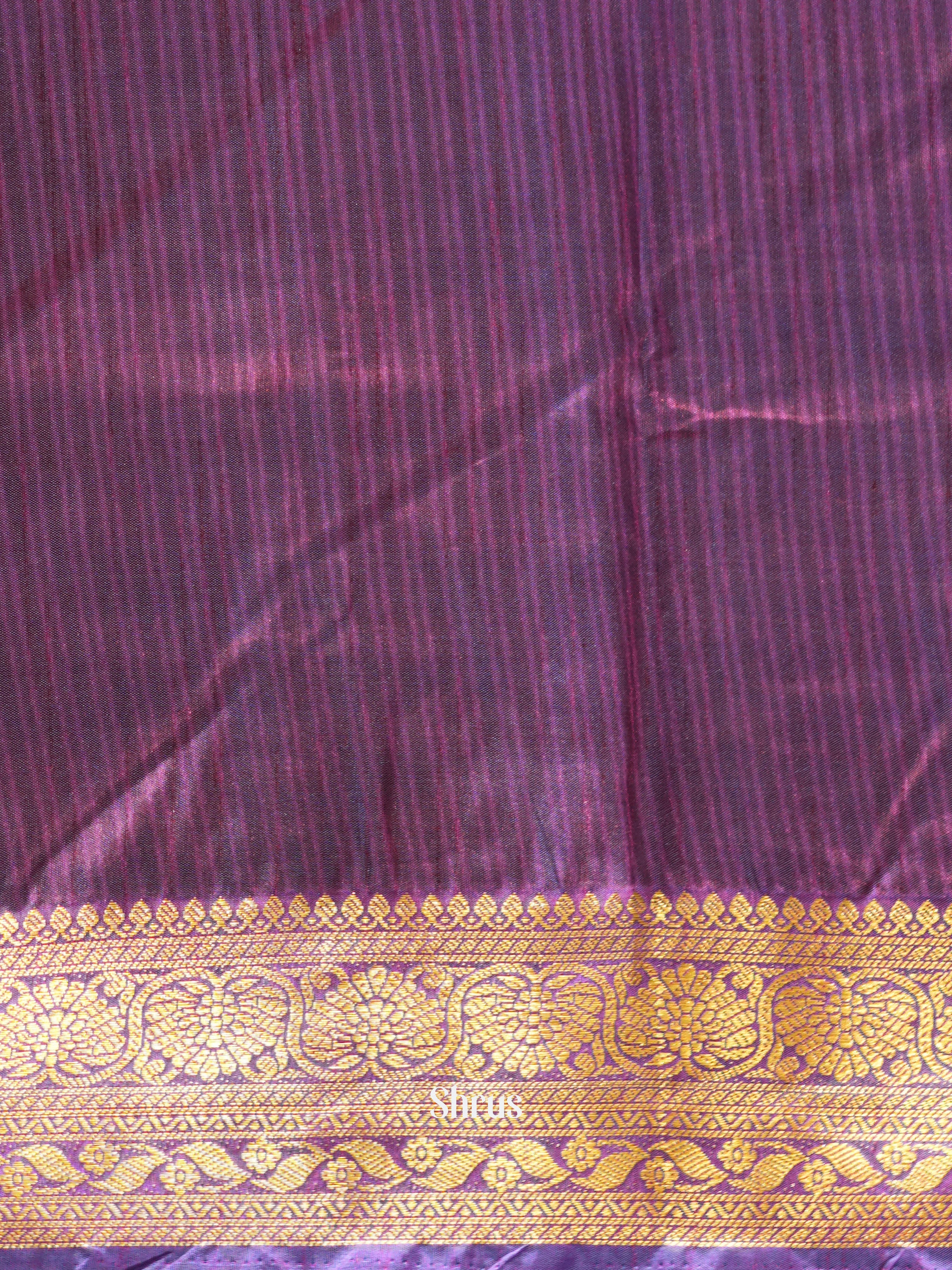 Blue  & Purple - Semi patola Saree