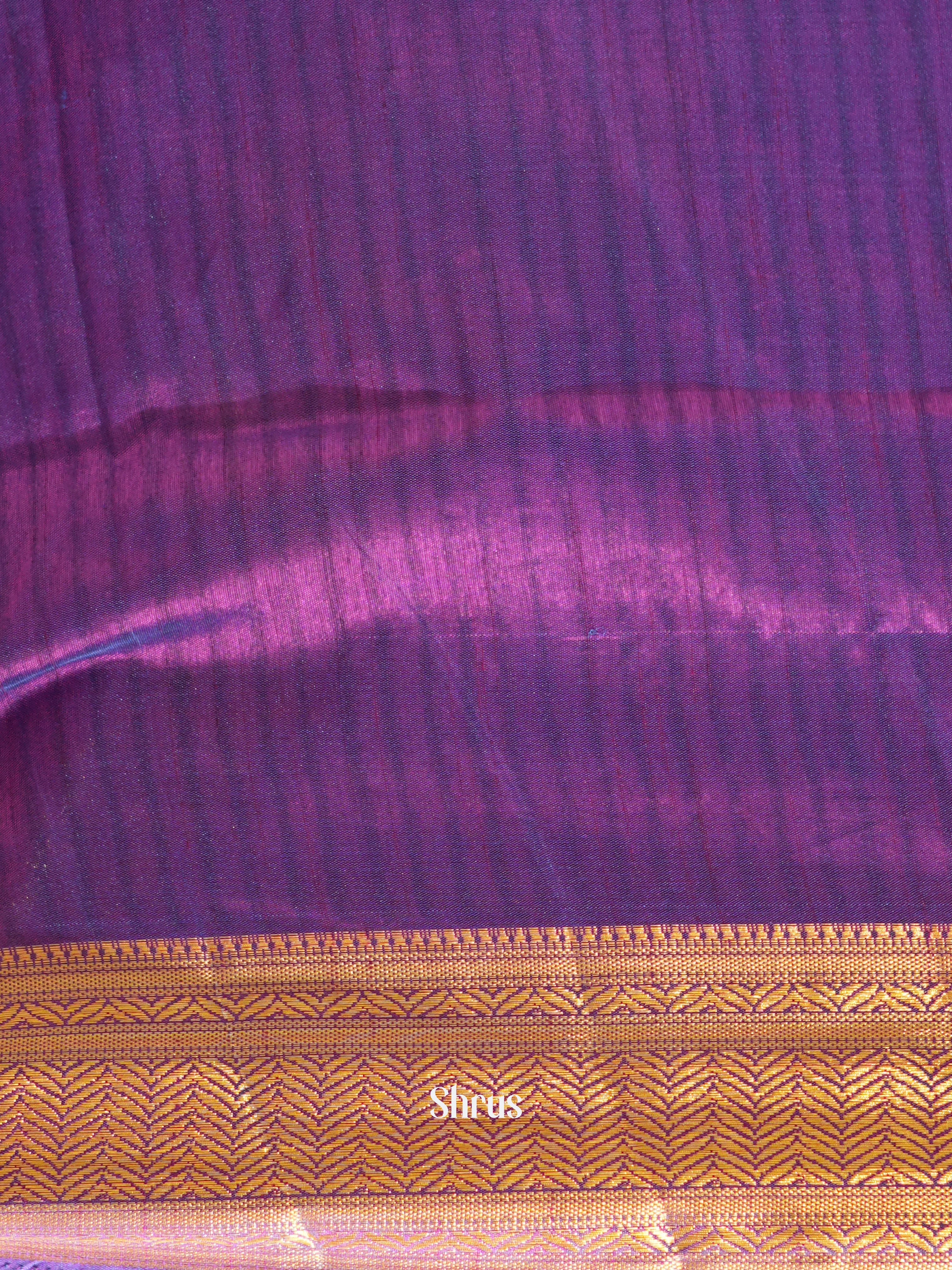 Blue & Purple - Semi patola Saree