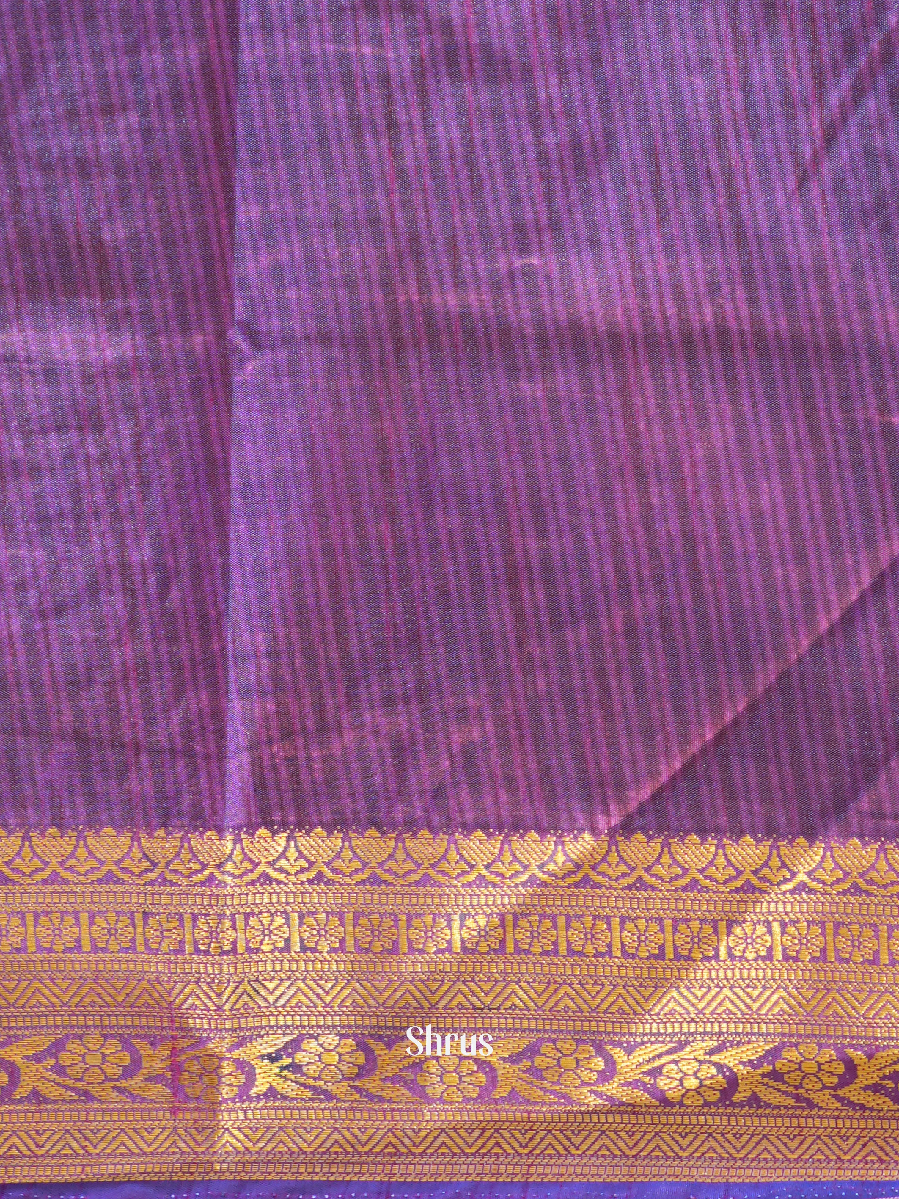 Blue & Purple- Semi patola Saree