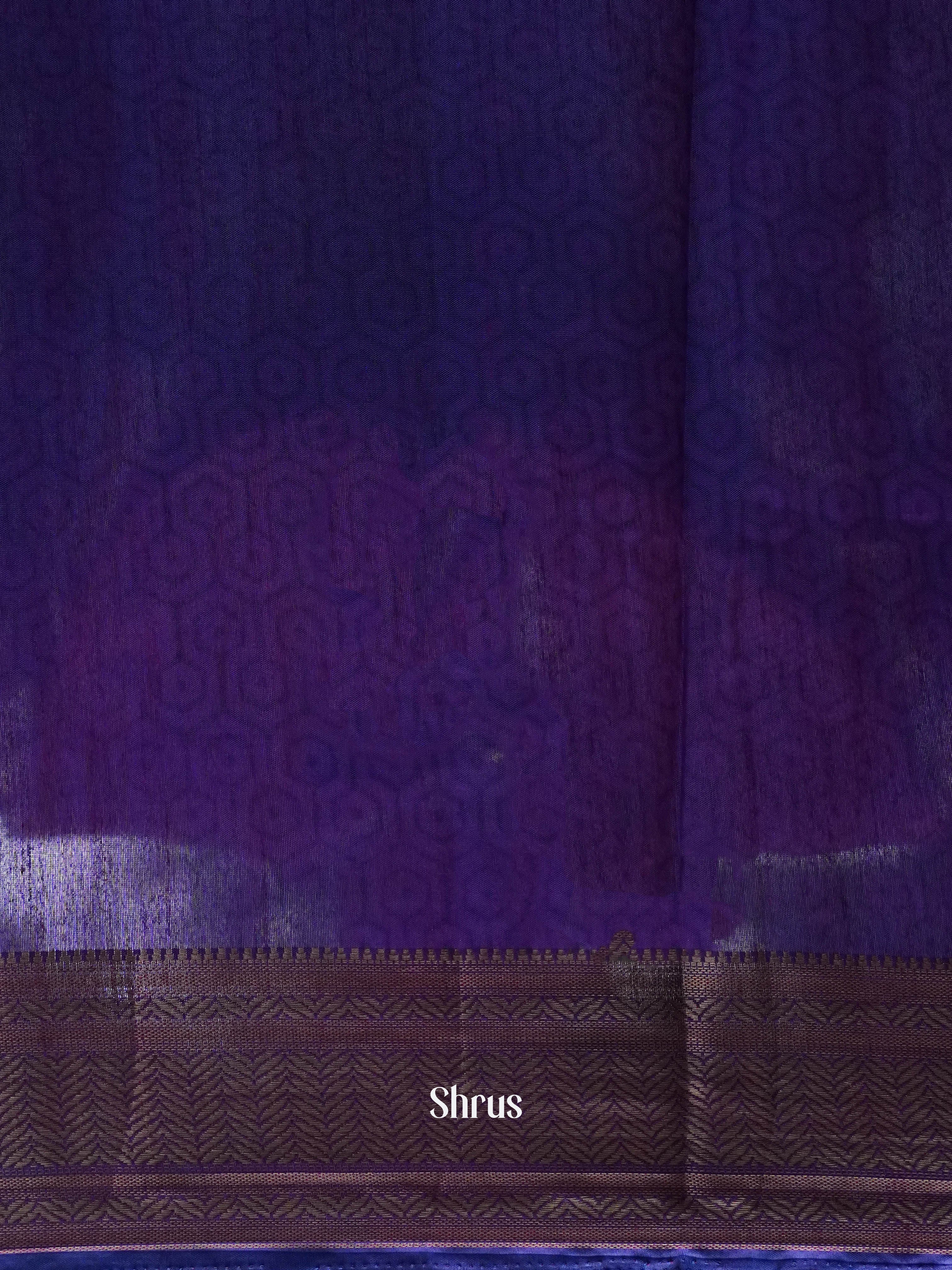 Blue & Purple - Semi Patola Saree