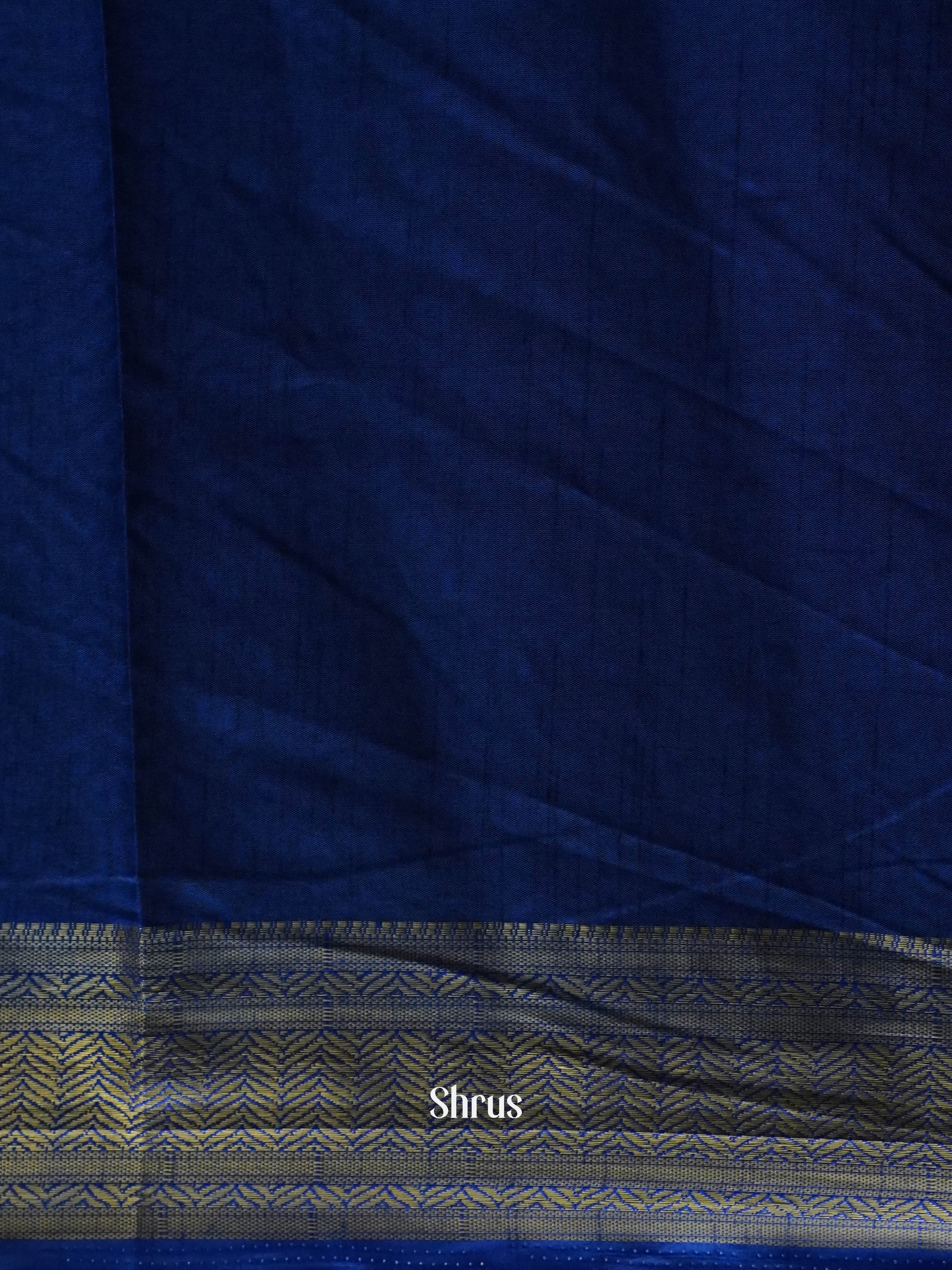 Purple & Blue  - Semi Patola Saree