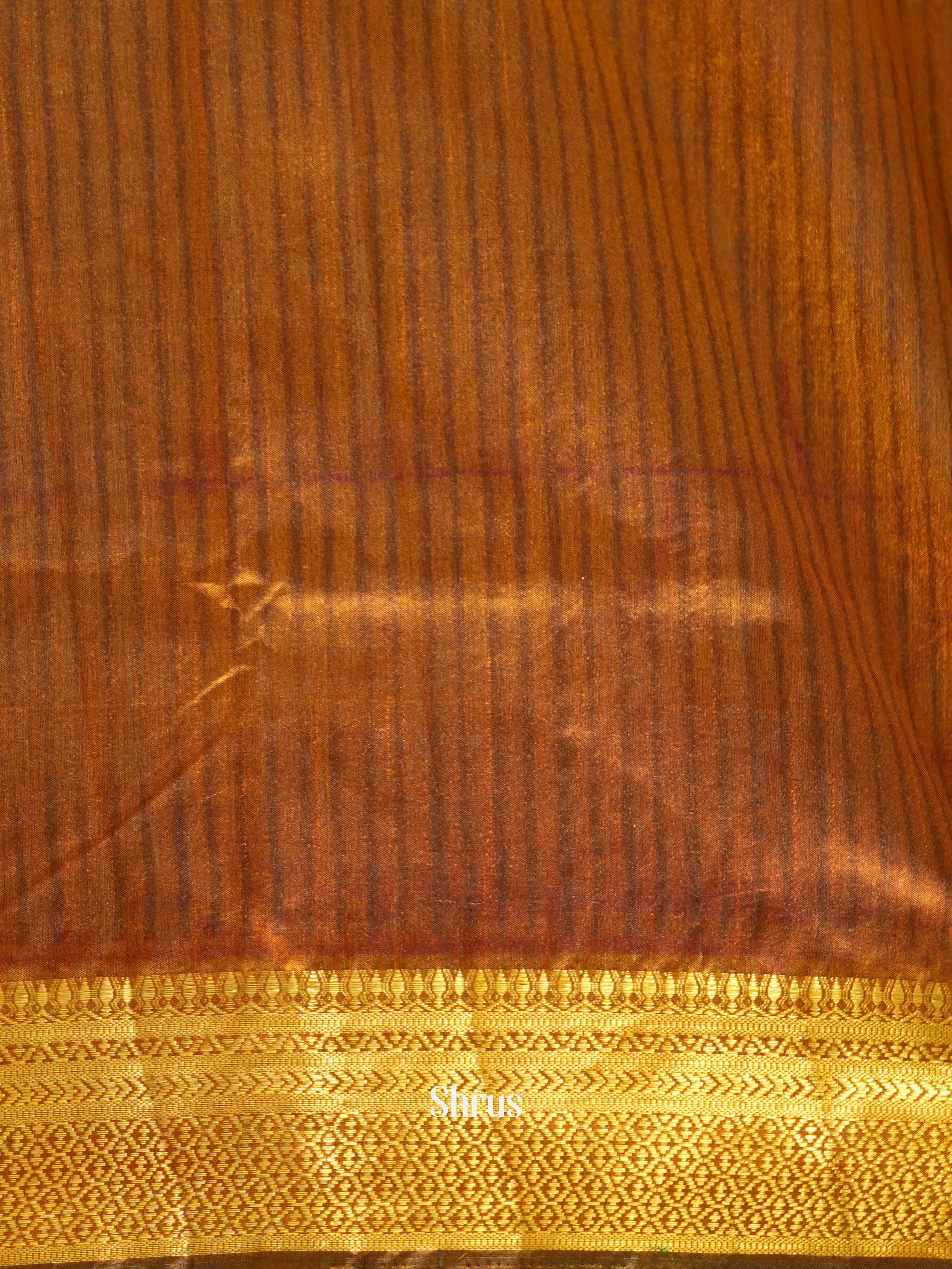 Purple & Brown - Semi patola Saree