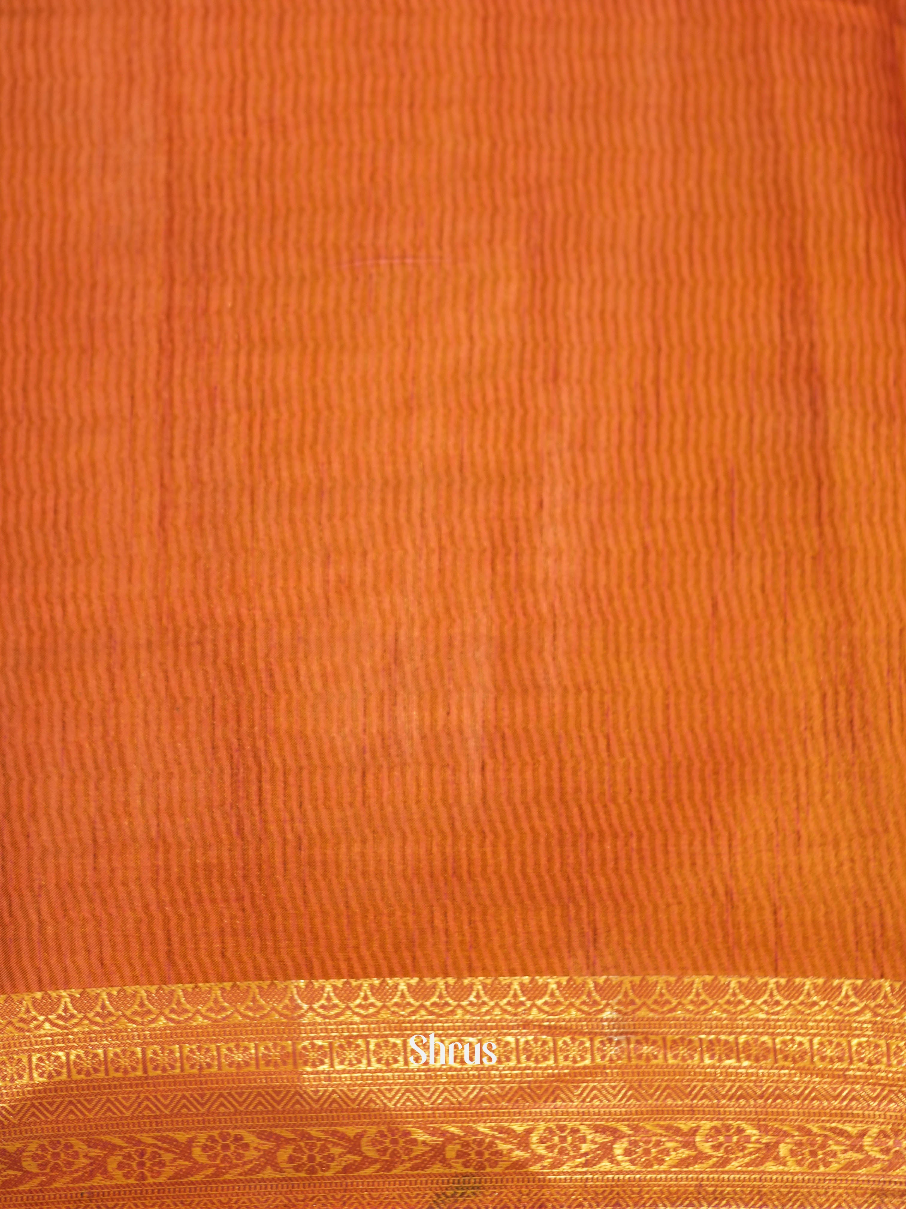 Green & Orange  - Semi patola Saree