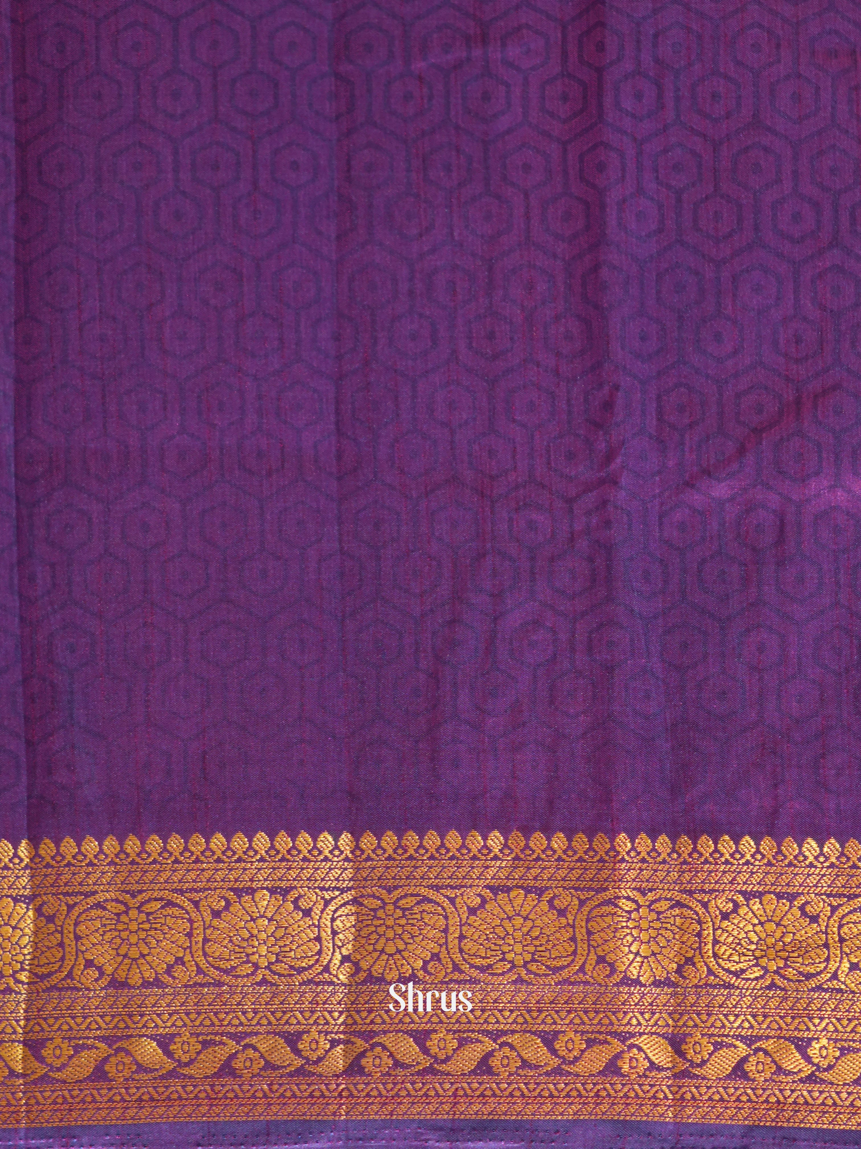 Blue & Purple - Semi patola Saree