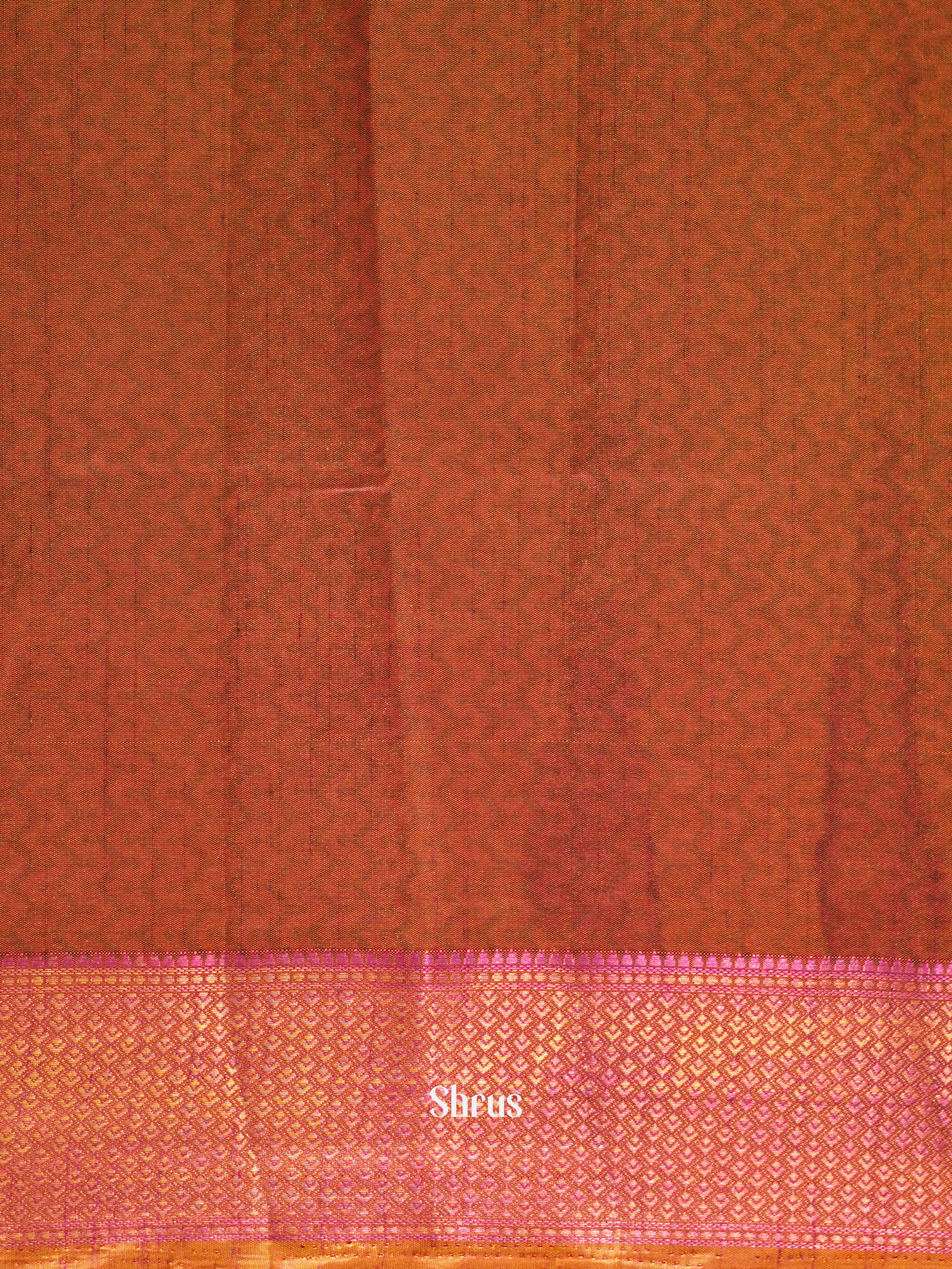 Brown & Brick - Semi patola Saree