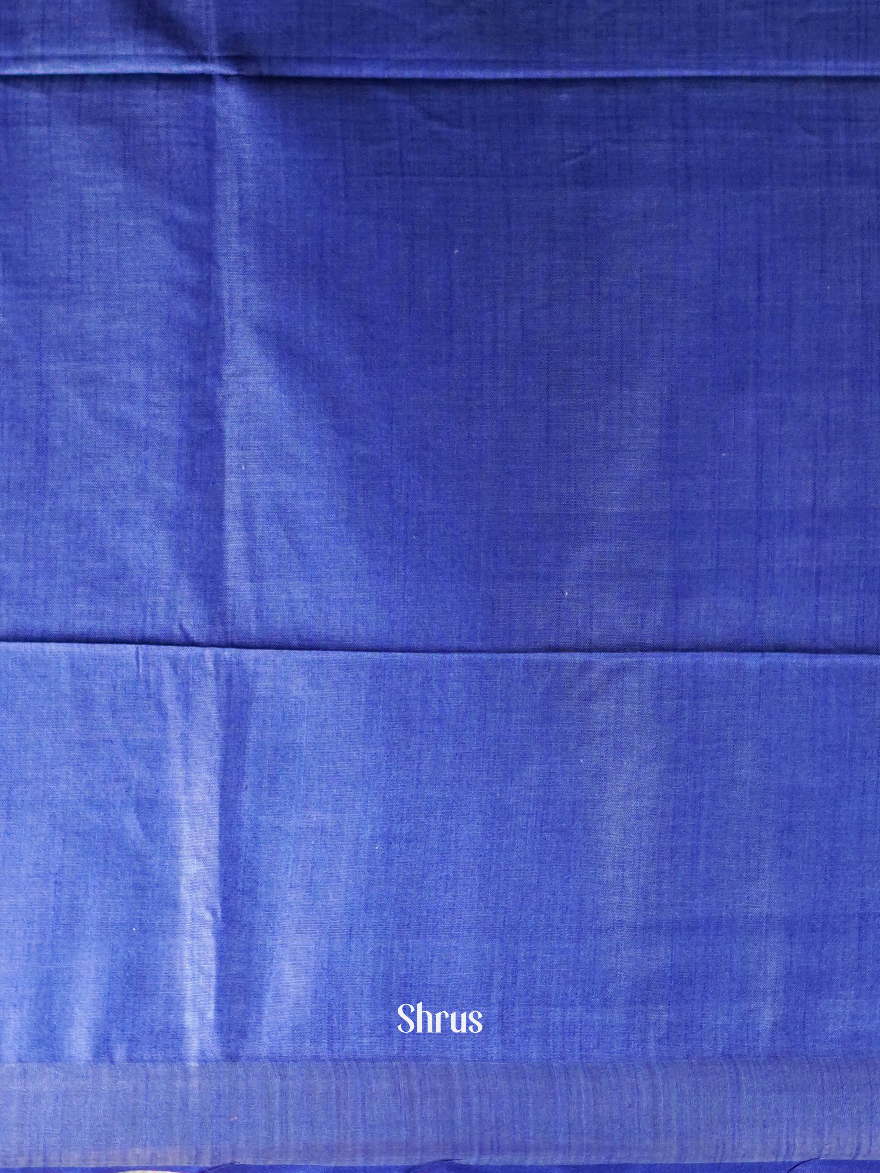 Blue - Semi Ikkat Saree