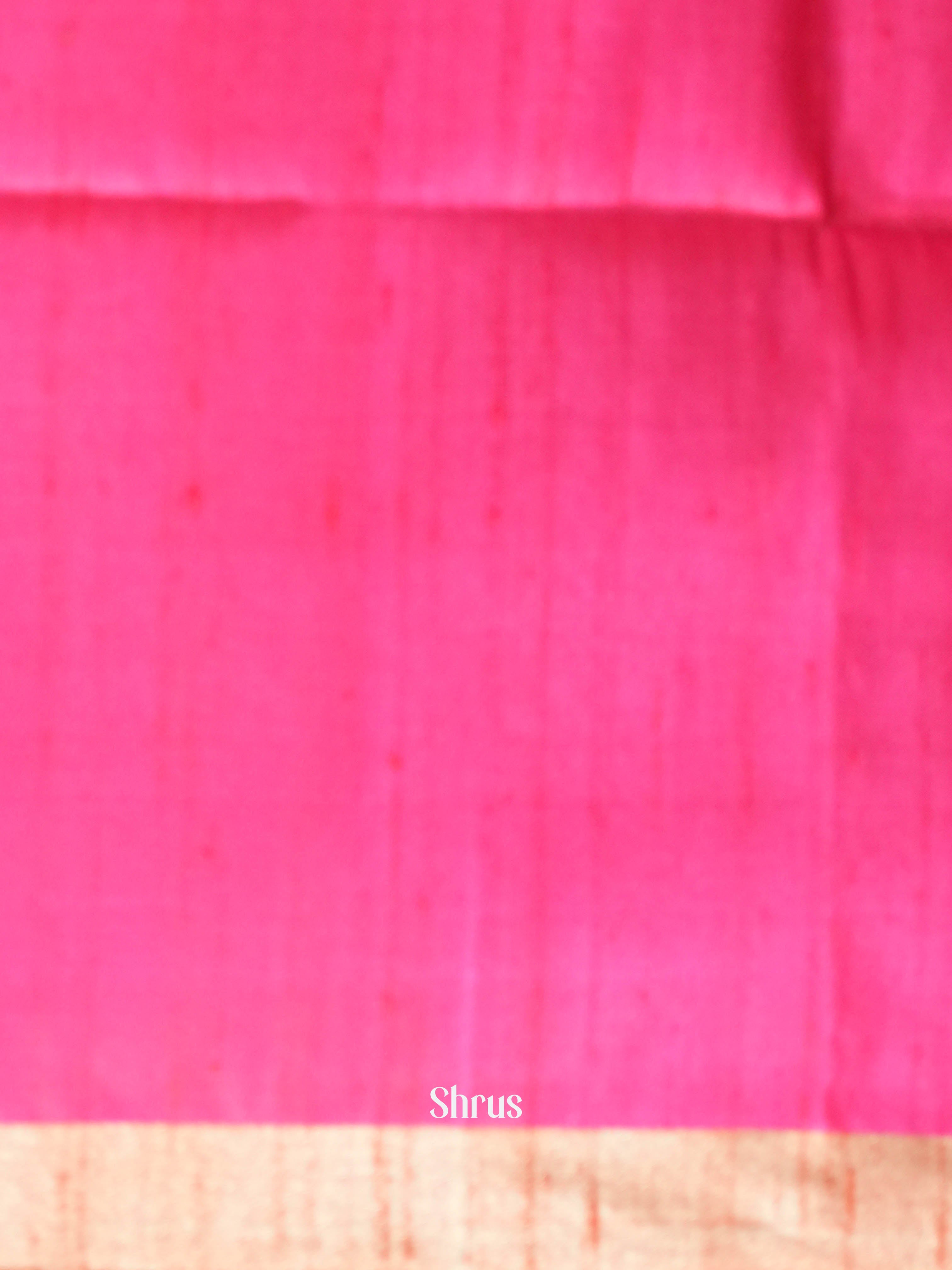 Pink(Single Tone) - Soft Silk Saree