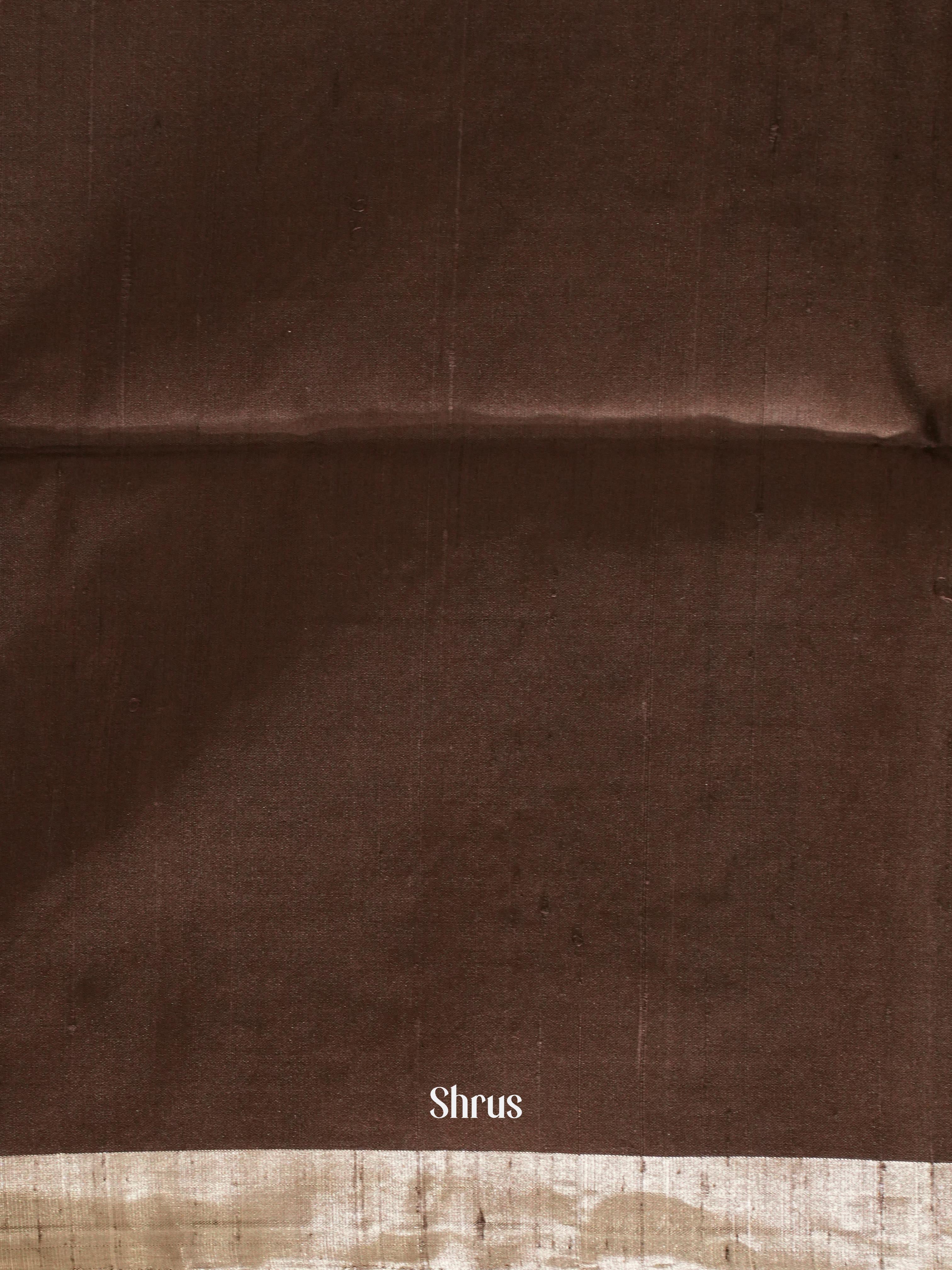 Brown(Single Tone) - Soft Silk Saree