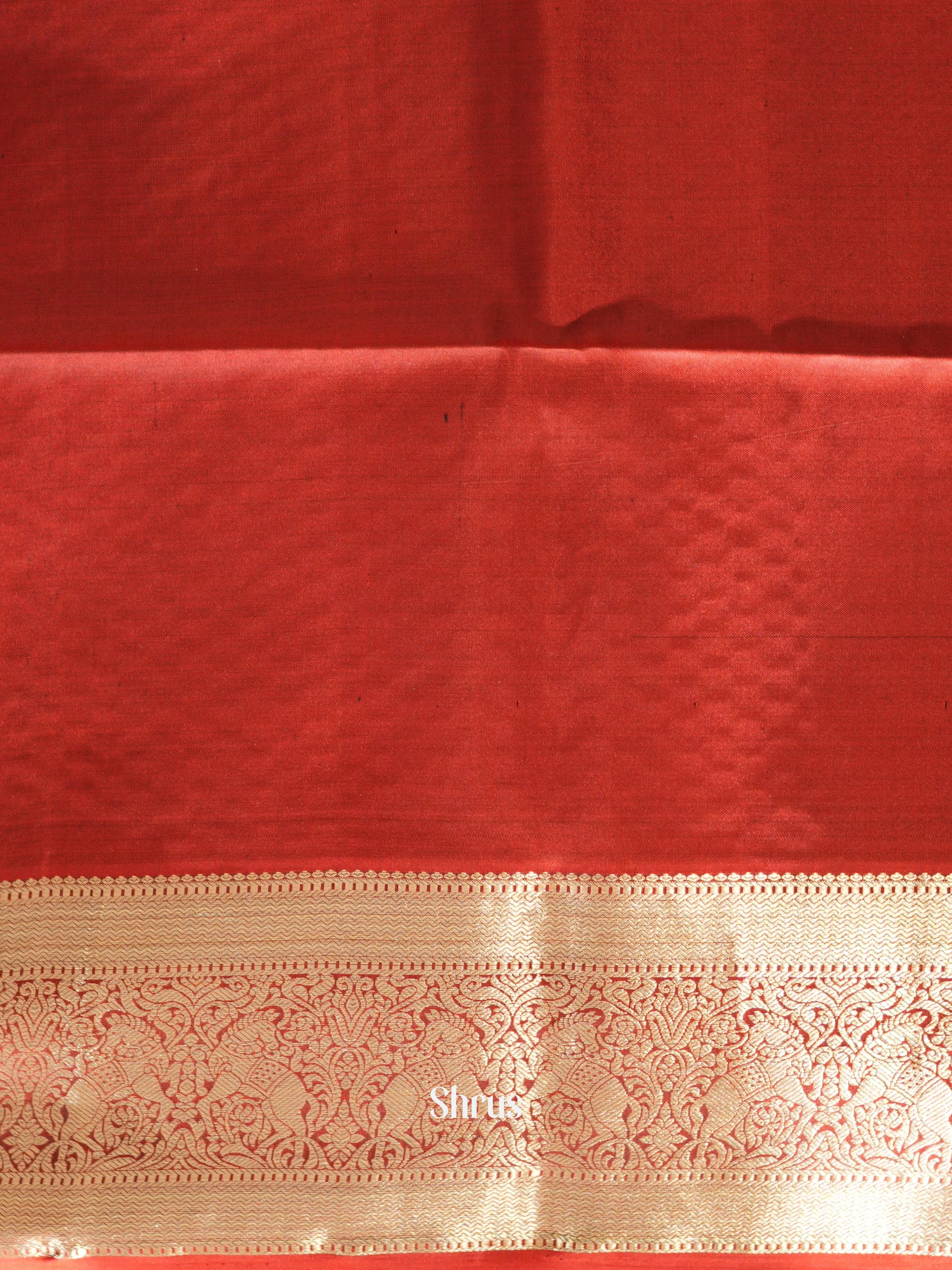 Black & Red - Kanchi Border Soft Silk Saree