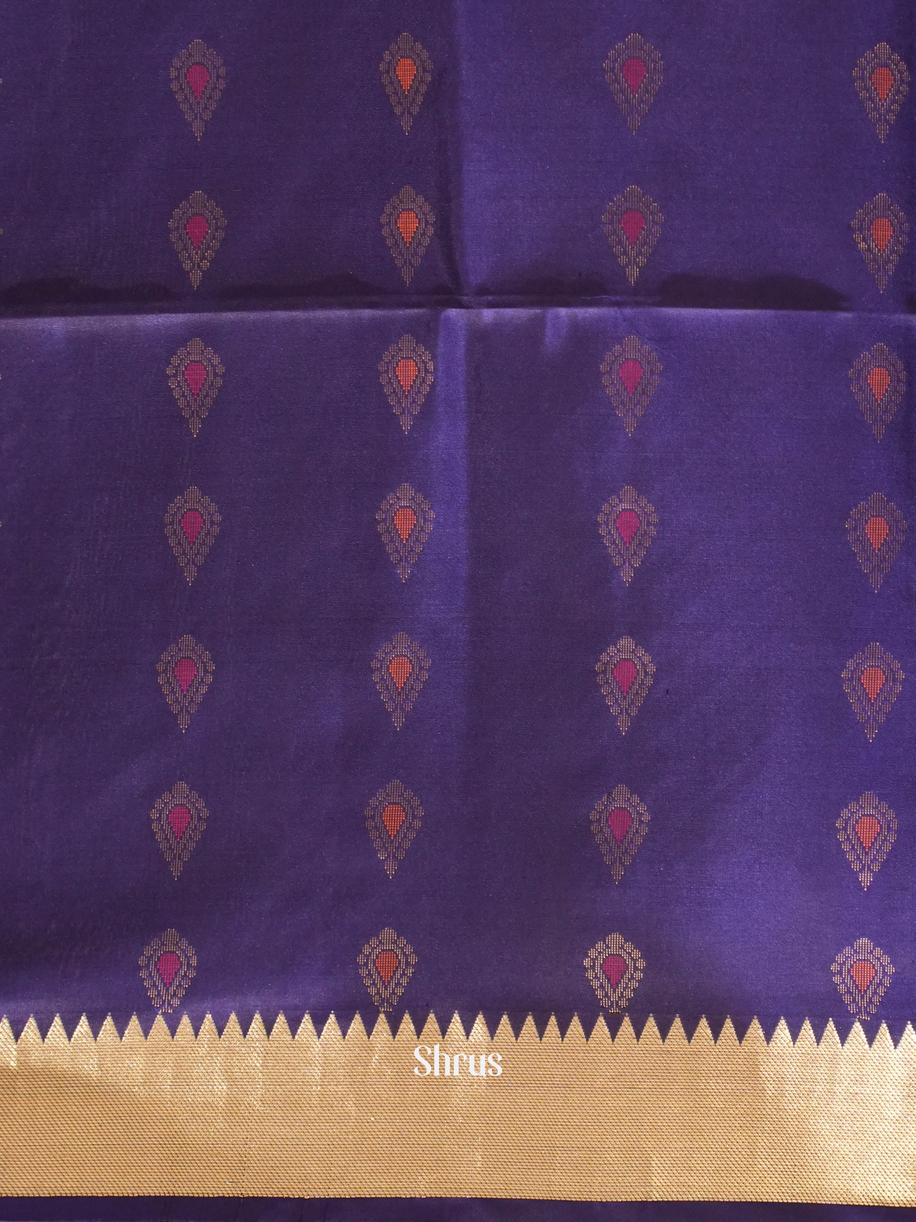 Violet(Single Tone) - Soft Silk Saree