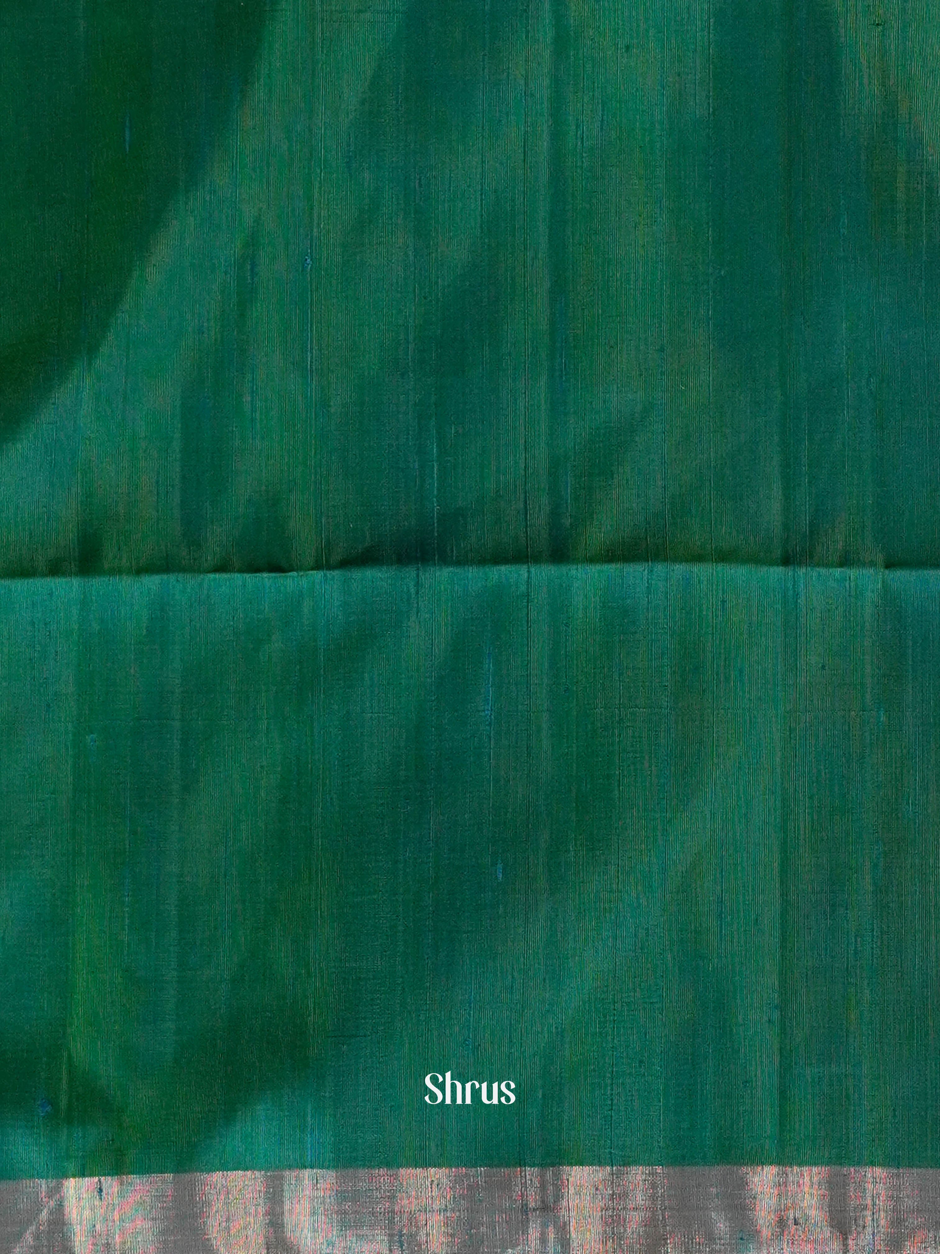 Orange & Green- Soft Silk saree