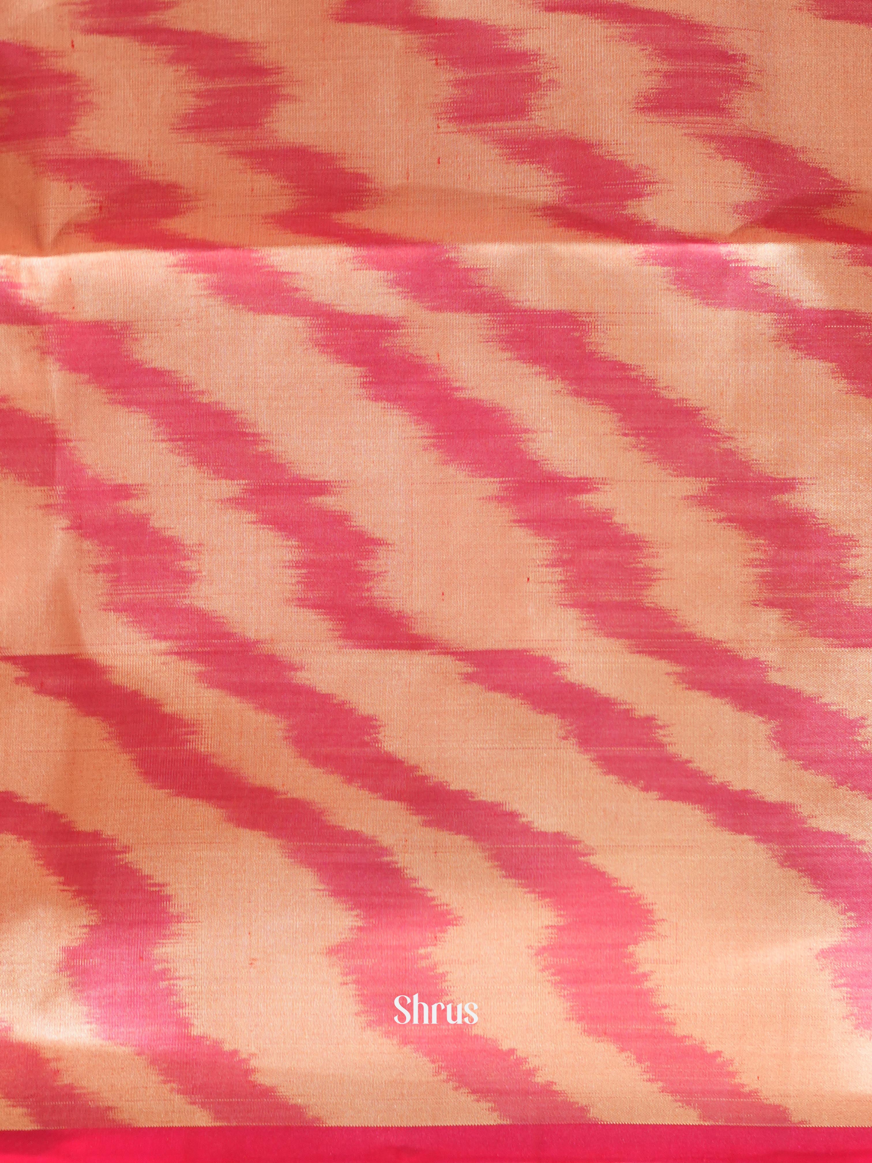 Pink & Peach  - Soft Silk Saree