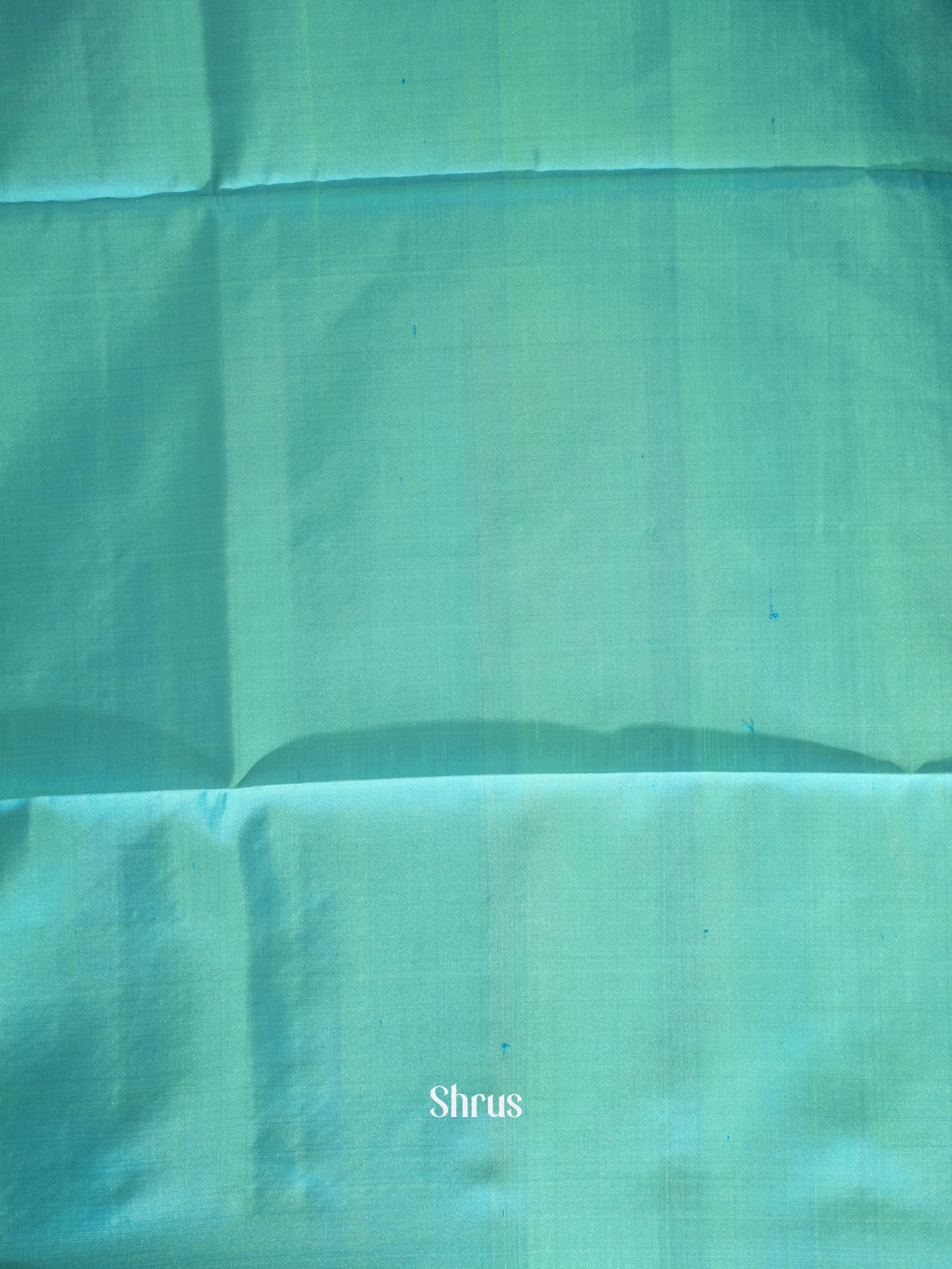 Teal(Single Tone) - Soft Silk Saree